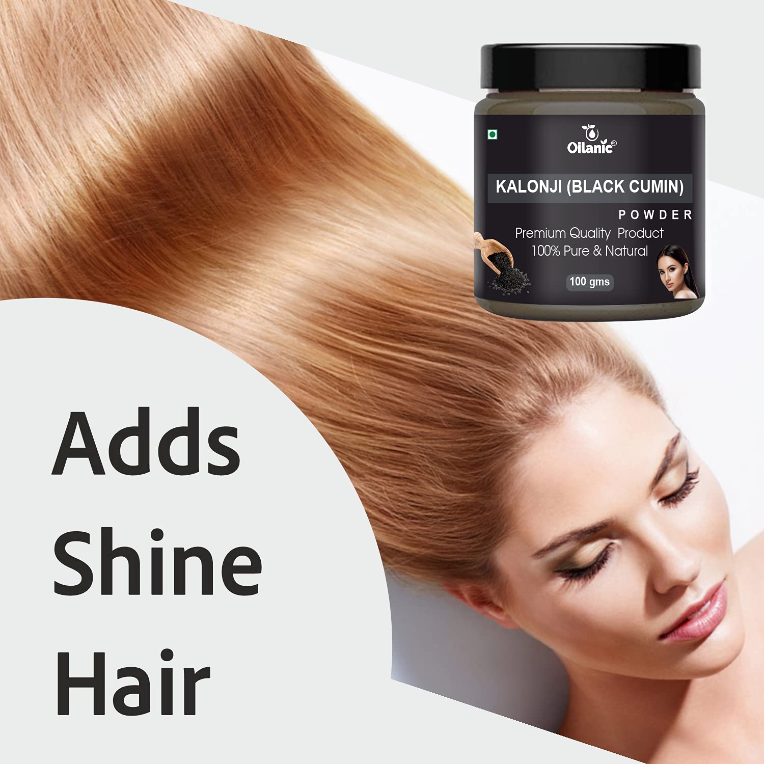 Oilanic 100% Pure Natural Kalonji Powder (Black Seed) - 2 Pack (200g Each) for Skin & Hair Care | DIY Beauty Recipes, Herbal Remedies & Wellness Boost