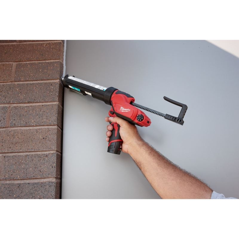 2441 21 M12 12V Lithium-Ion Cordless Caulk Gun Kit - 10 oz Capacity - Perfect for DIY Projects, Home Repairs & Professional Construction Work