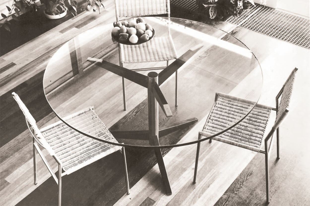 Spectrum Design Martin Visser TE 06 Modern Dining Table - Mid-Century Style Wooden Table for Dining Room, Kitchen & Office (Brown) | Perfect for Small Spaces & Contemporary Home Decor