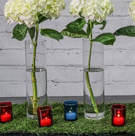 Eastland 144-Piece Set of Red Glass Votive Candle Holders - Perfect for Weddings, Parties, and Home Decor