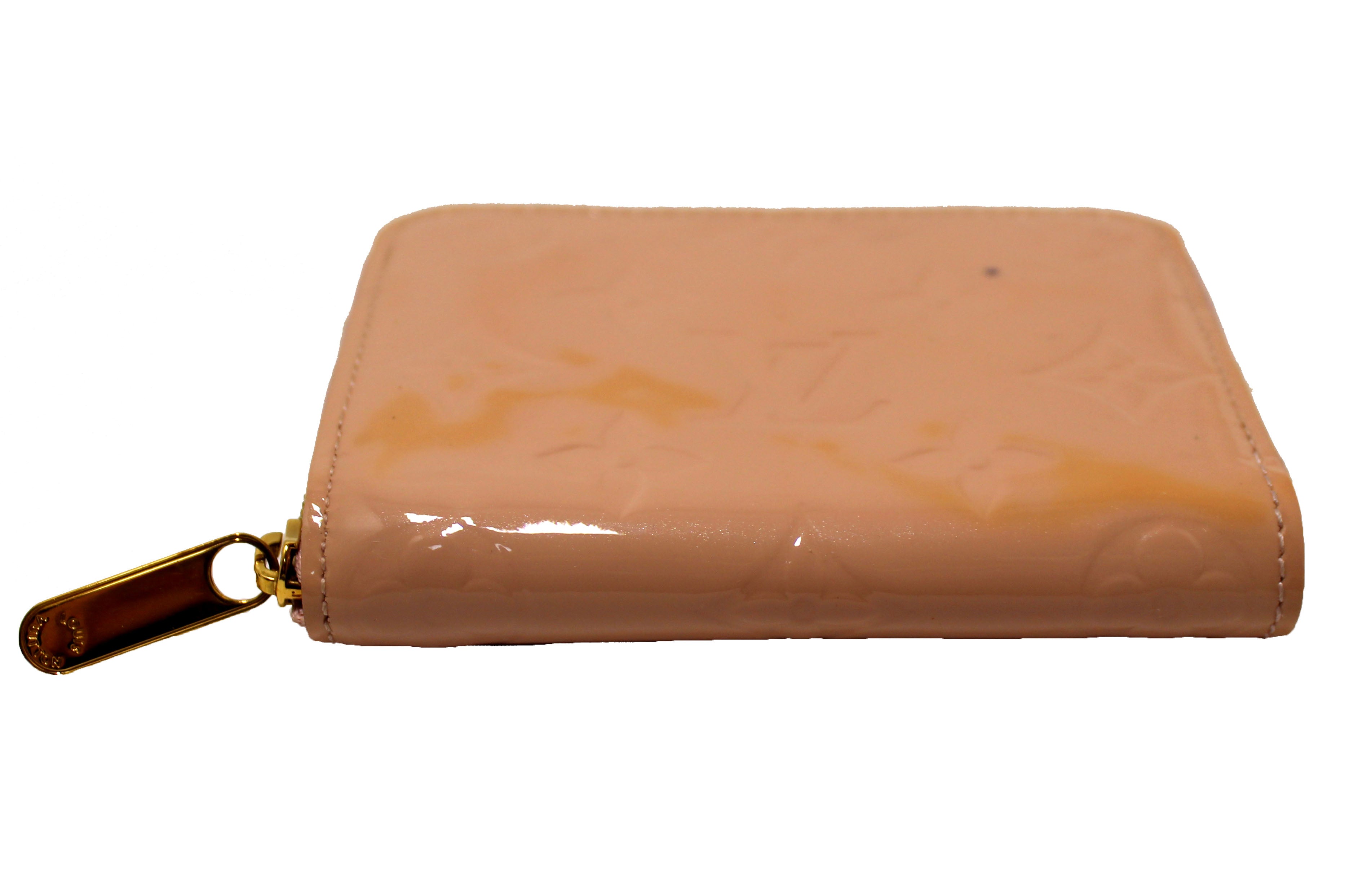Authentic Louis Vuitton Rose Monogram Vernis Leather Zippy Coin Purse Wallet for Women - Luxury Compact Card Holder for Everyday Use, Travel & Gifts