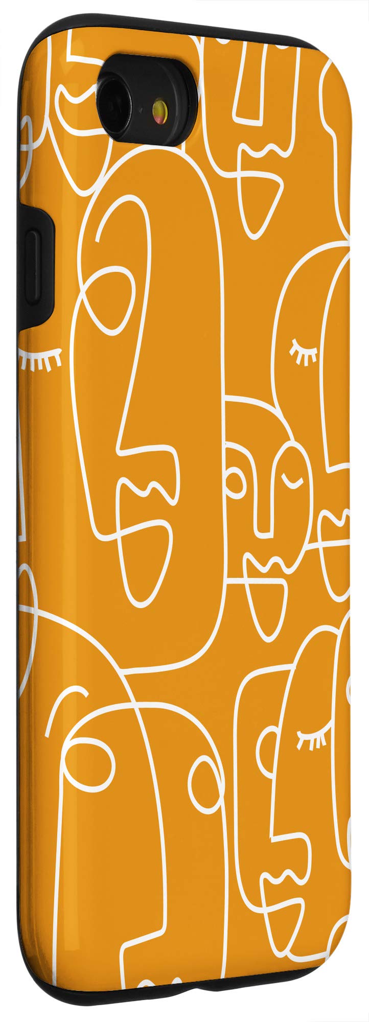 iPhone SE (2020) / 7 / 8 Face Line Art Phone Case - Minimalist Abstract Design for Women - Perfect for Everyday Use, Travel & Office