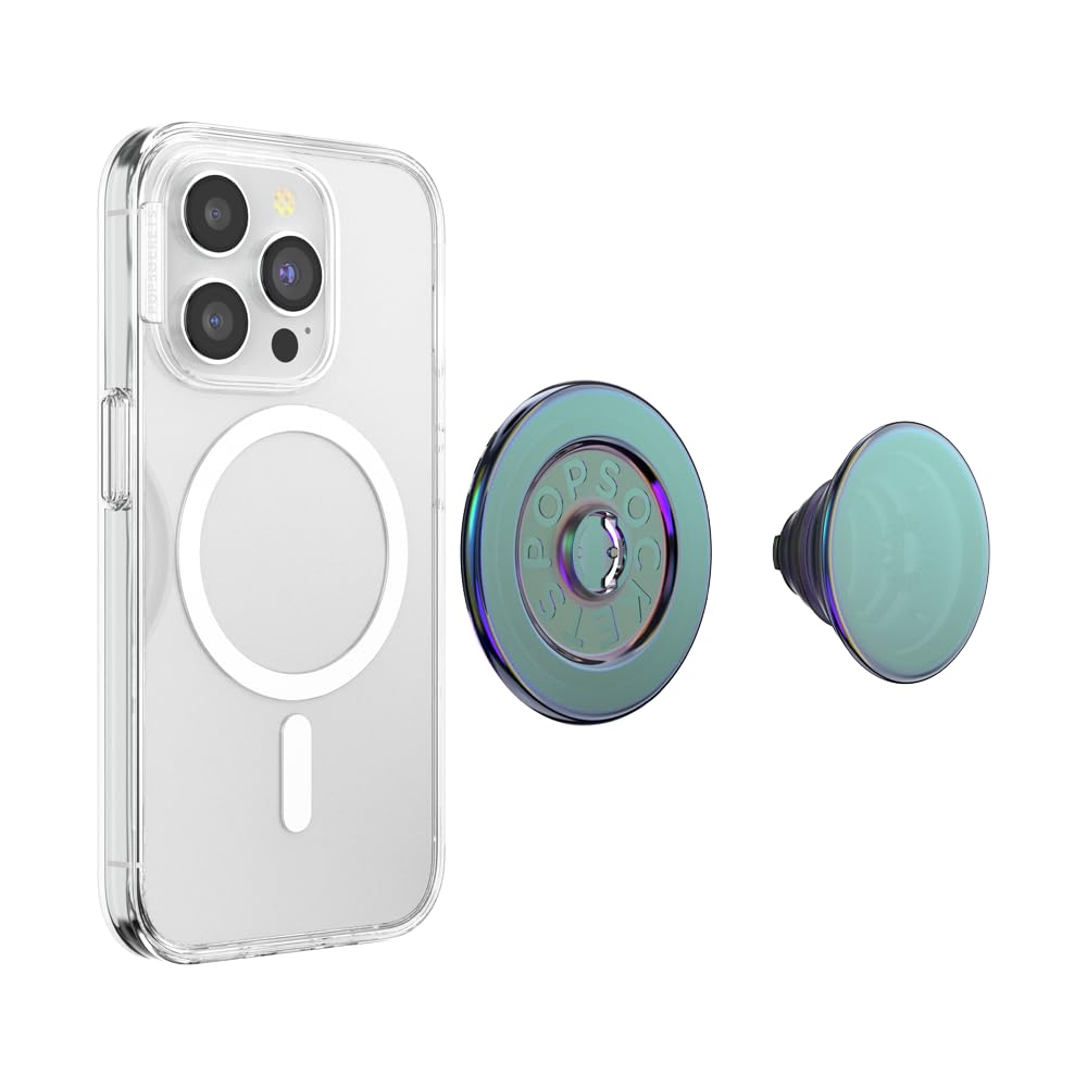 PopSockets Phone Grip for MagSafe - Expandable Phone Stand with Wireless Charging Compatibility (Nightshade) - Perfect for iPhone 13/14, Hands-Free Viewing & Secure Grip