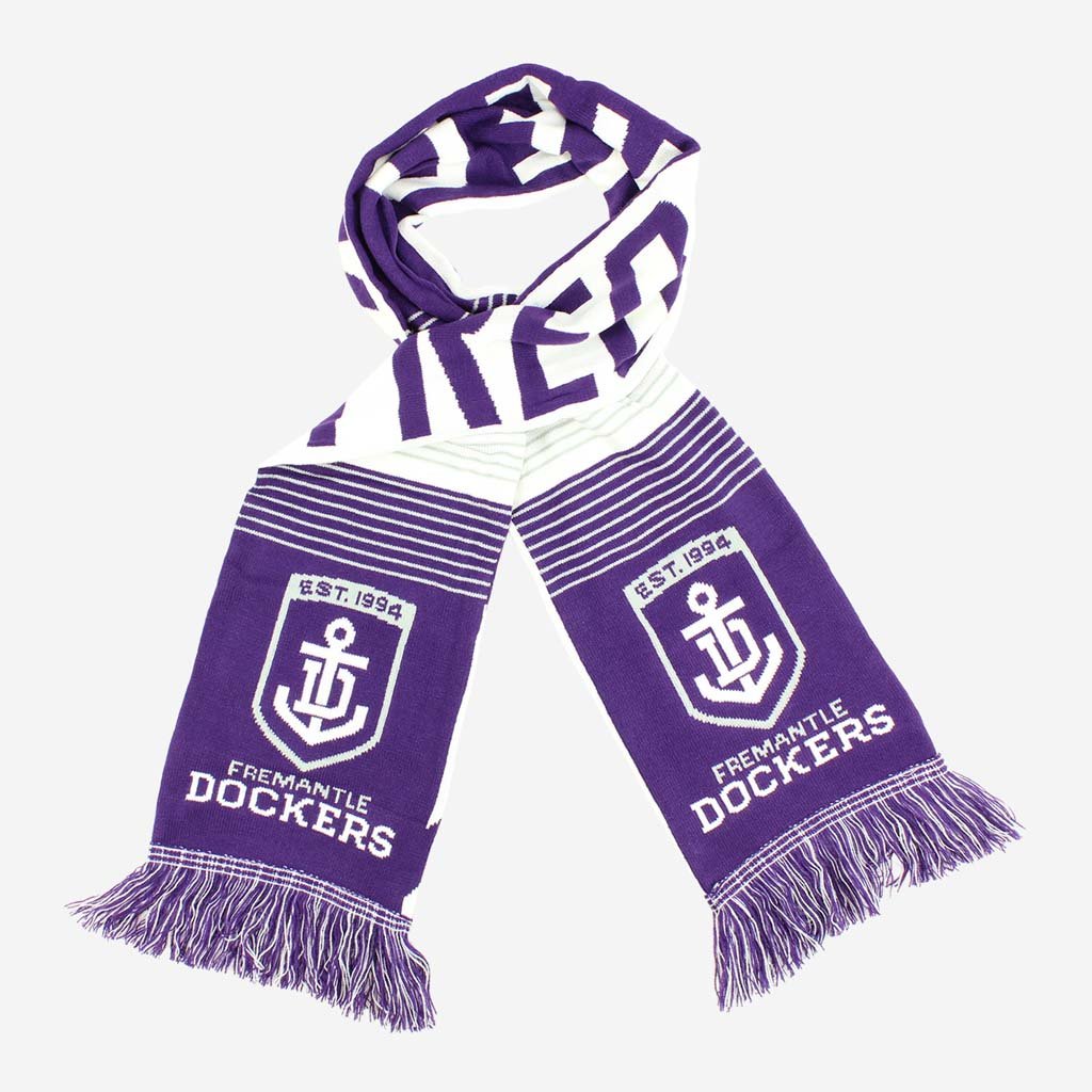 Fremantle Dockers AFL Team Official Linebreak Scarf - Premium Football Fan Accessory for Games, Tailgating & Outdoor Events