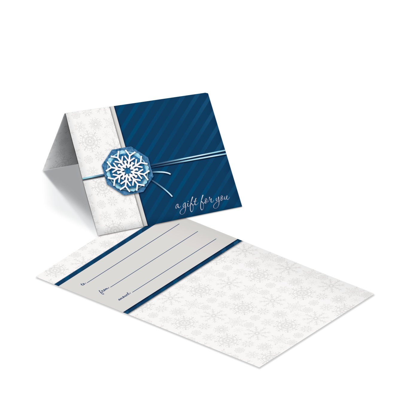 500 Pack Blue Snowflake Gift Card Holders - Perfect for Christmas, Holidays, Corporate Gifts & Retail Displays