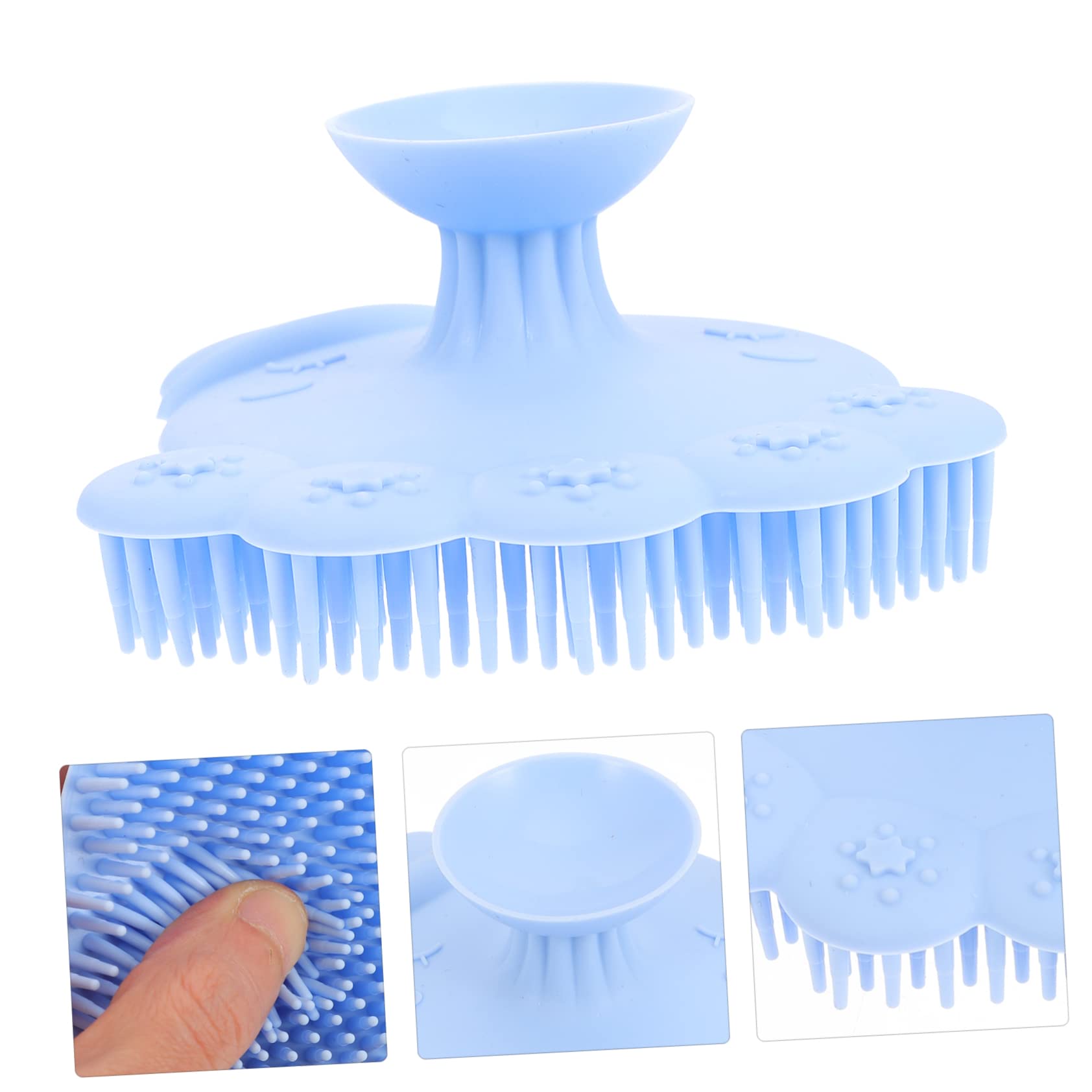 FOMIYES Silicone Baby Shampoo Brush - Gentle Massage & Hair Rinser for Newborns, Kids & Adults - Soft Scalp Scrubber for Bath Time & Shower - Portable Infant Hair Care Essential for Sensitive Skin