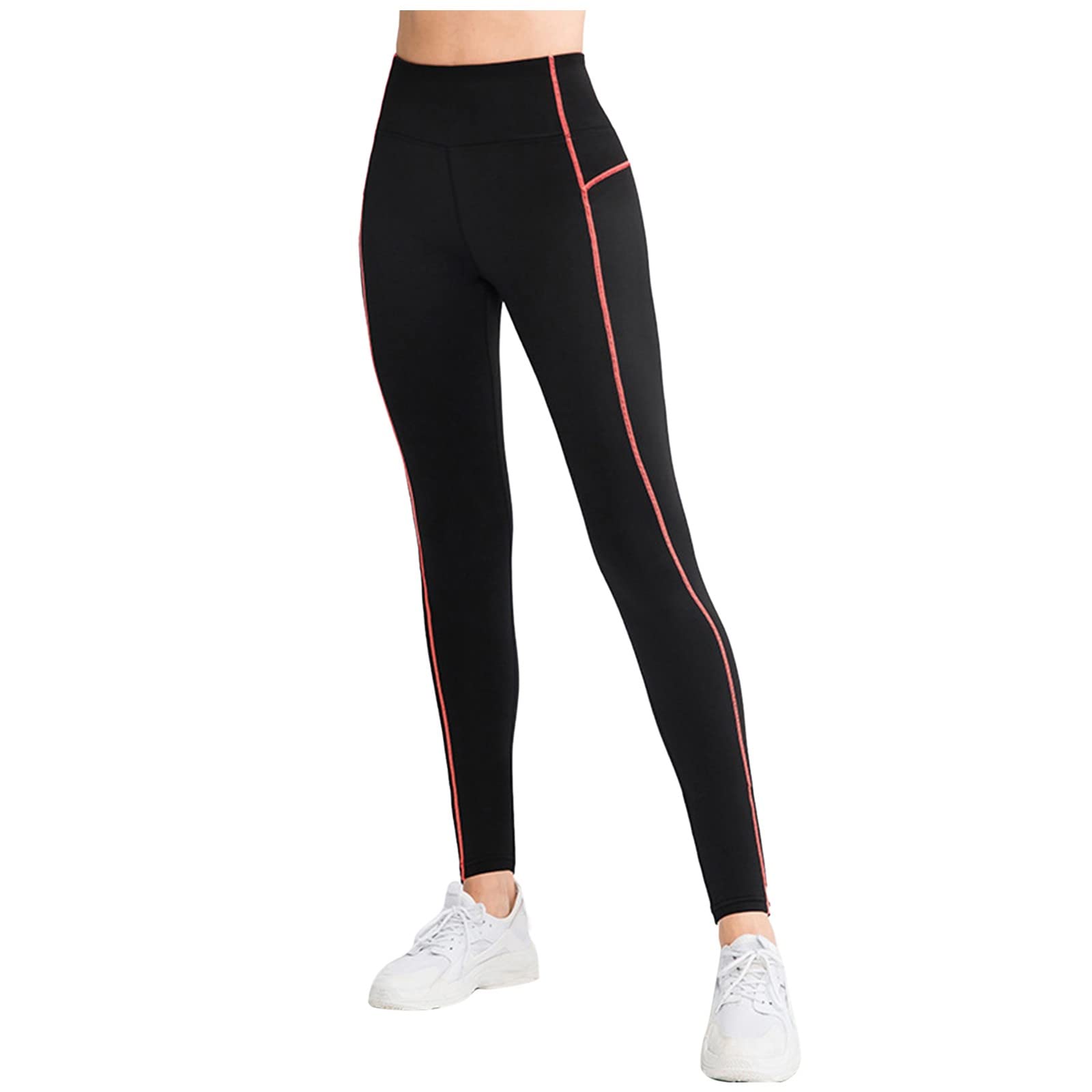 Women's Workout Shorts - Solid Color Slim Fit Velvet Leggings & Yoga Pants for Running, Gym, Lounge & Casual Wear - Plus Size Sweatpants