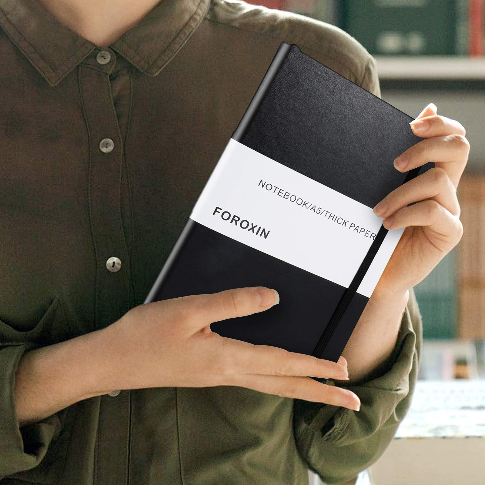 Premium Leather Journal Notebook for Women & Men - 8.3