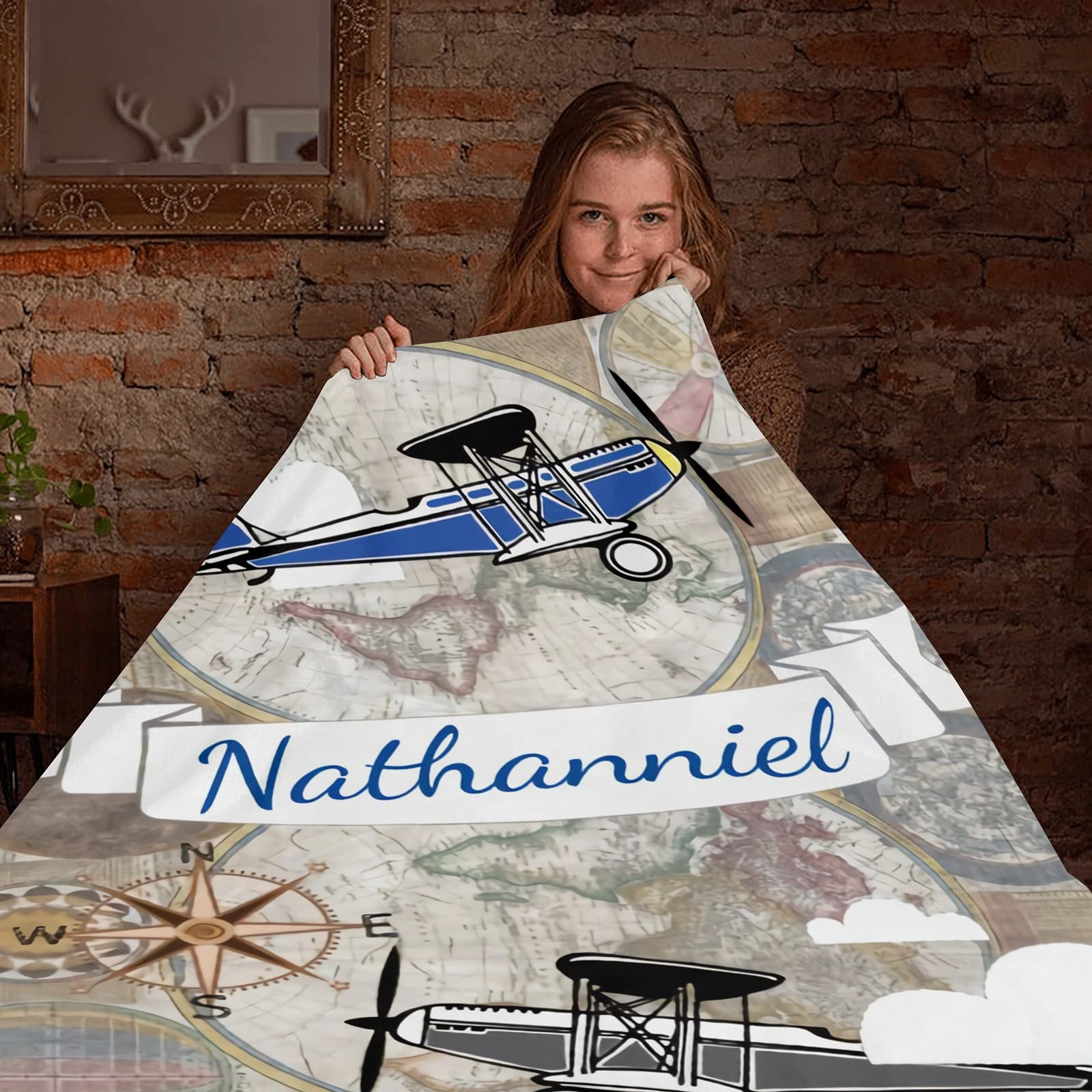 Personalized Baby Blanket with Name - Custom Elephant Baby Blankets for Boys & Girls | Super Soft Newborn Blanket Gift Set | Nursery Decor & Neutral Baby Shower Gift | Perfect for Cuddling, Swaddling & Photo Props