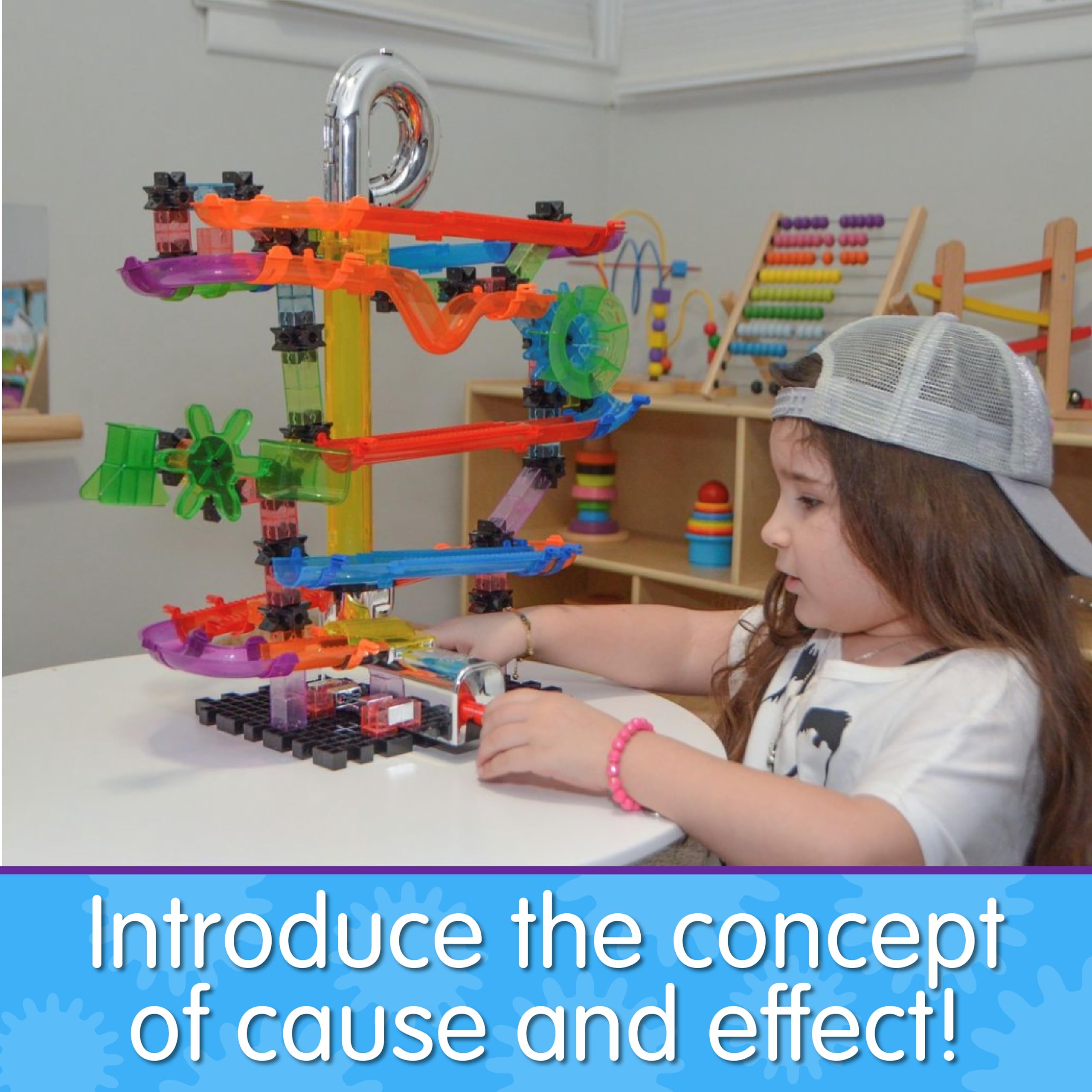The Learning Journey - Techno Gears Marble Mania Hotshot 100+ Piece STEM Building Set - Educational Marble Run Toy for Kids Ages 6-12 - Award Winning Construction Game for Boys & Girls (567890) - Perfect for Classroom STEM Activities & Family Game Nights