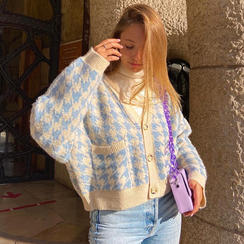 Women's V-Neck Knitted Cardigan Sweater - Casual Long Sleeve Open Front Coat for Fall & Winter | Office Wear, Weekend Outfits, Layering Essentials