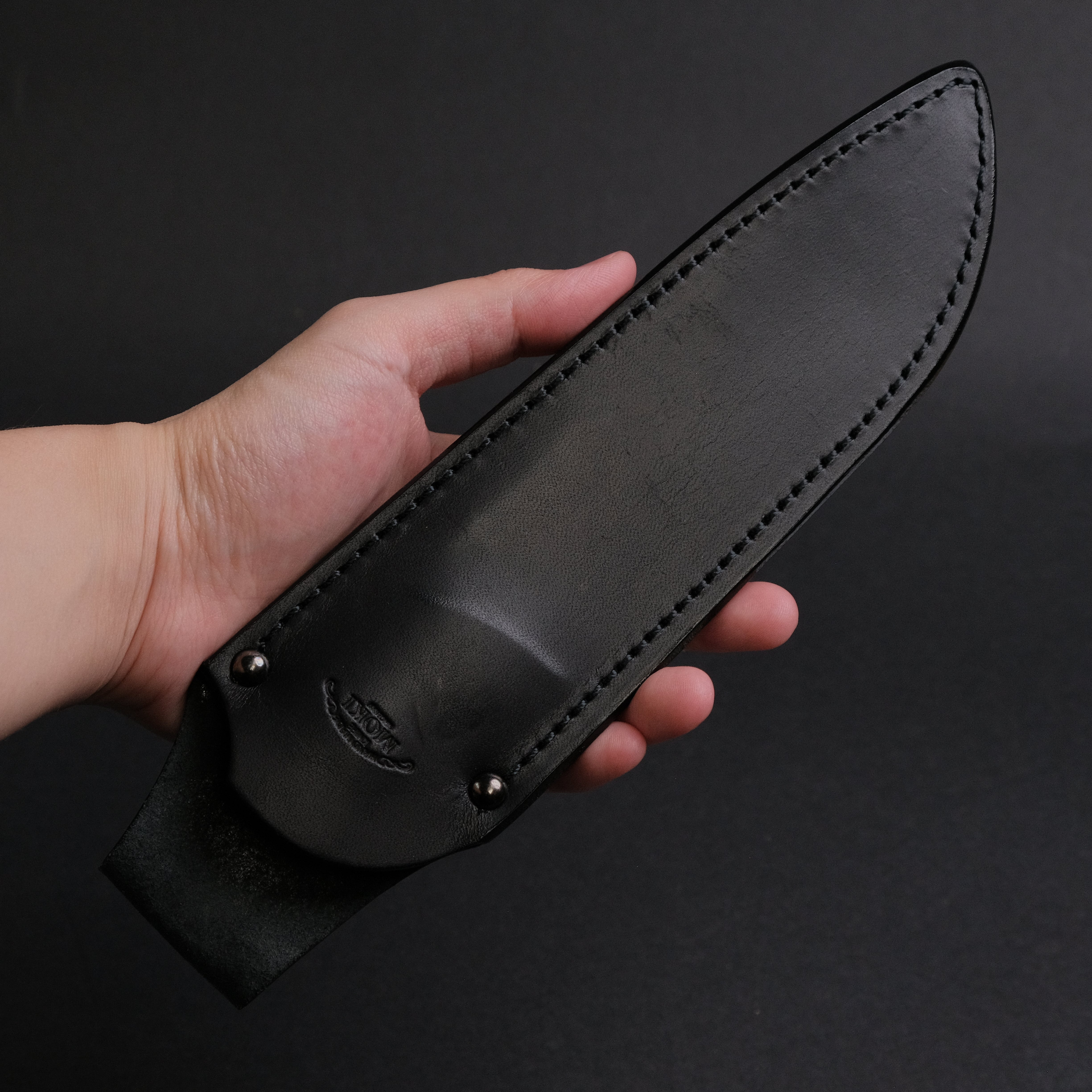 MOKI Berg Robson Ruggedman Fixed Blade Knife with Linen Micarta Handle - Outdoor Survival, Camping, Hunting & Bushcraft Essential
