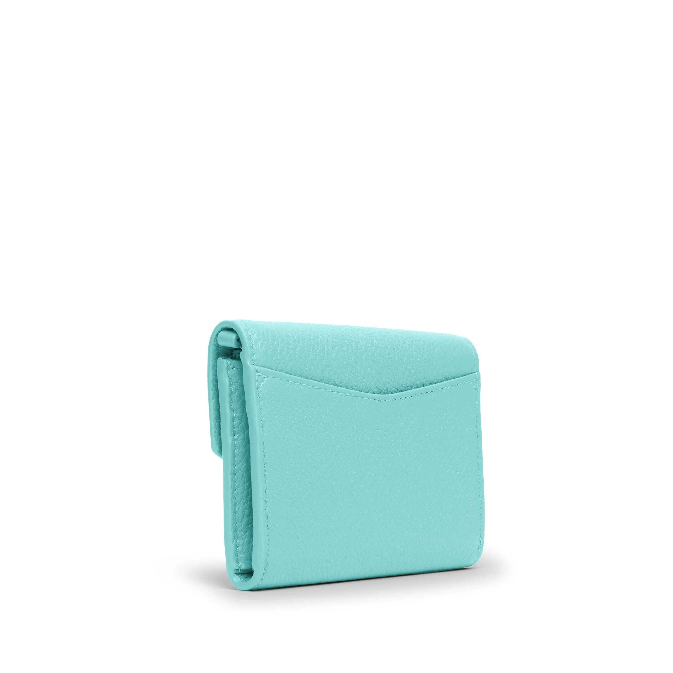 Haven Compact Wallet Celeste - Slim RFID Blocking Minimalist Wallet for Men & Women | Perfect for Travel, Everyday Use & Gift Giving