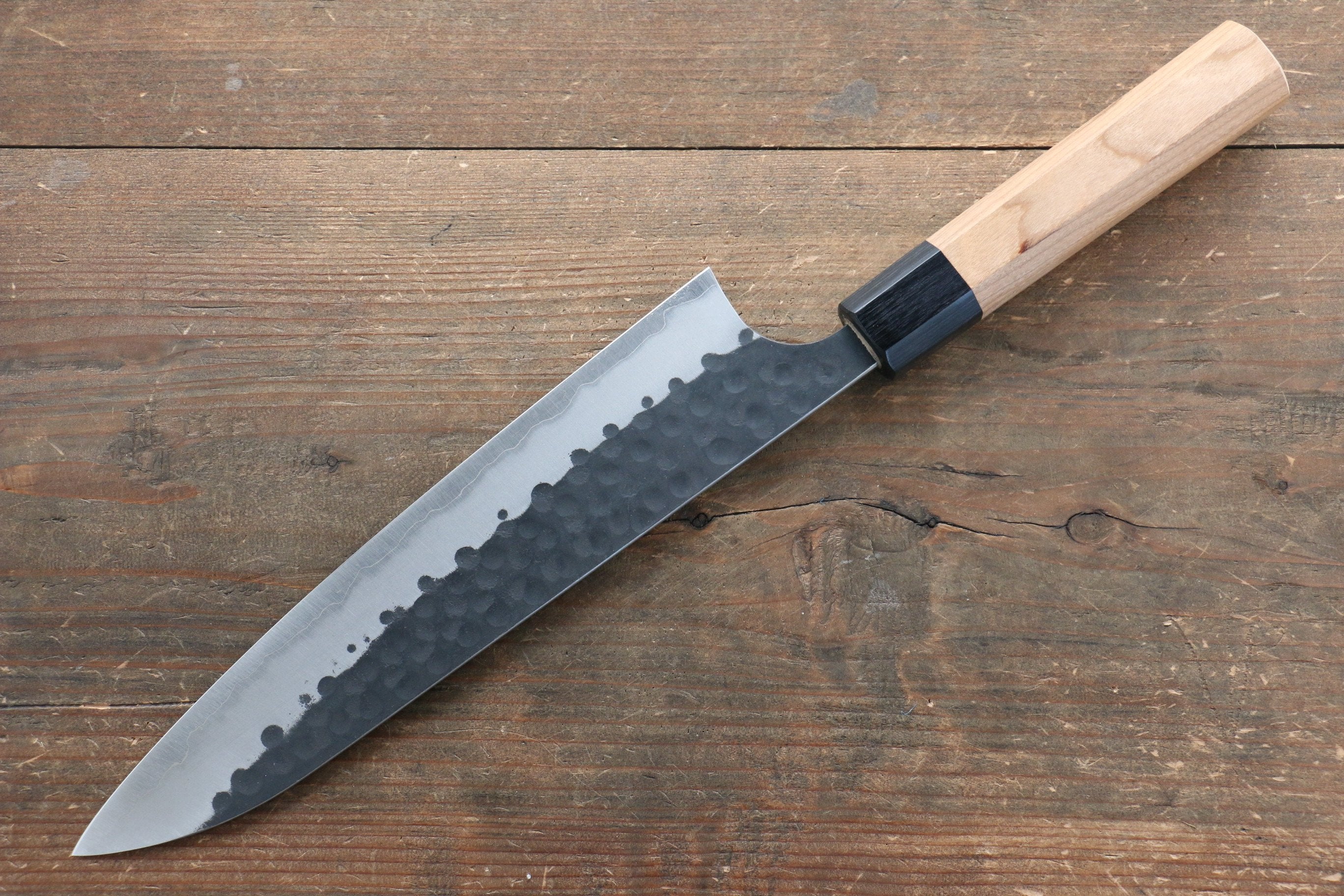 Masakage Koishi Blue Super Gyuto Knife 210mm - Japanese Chef Knife with American Cherry Wood Handle for Professional Cooking & Slicing