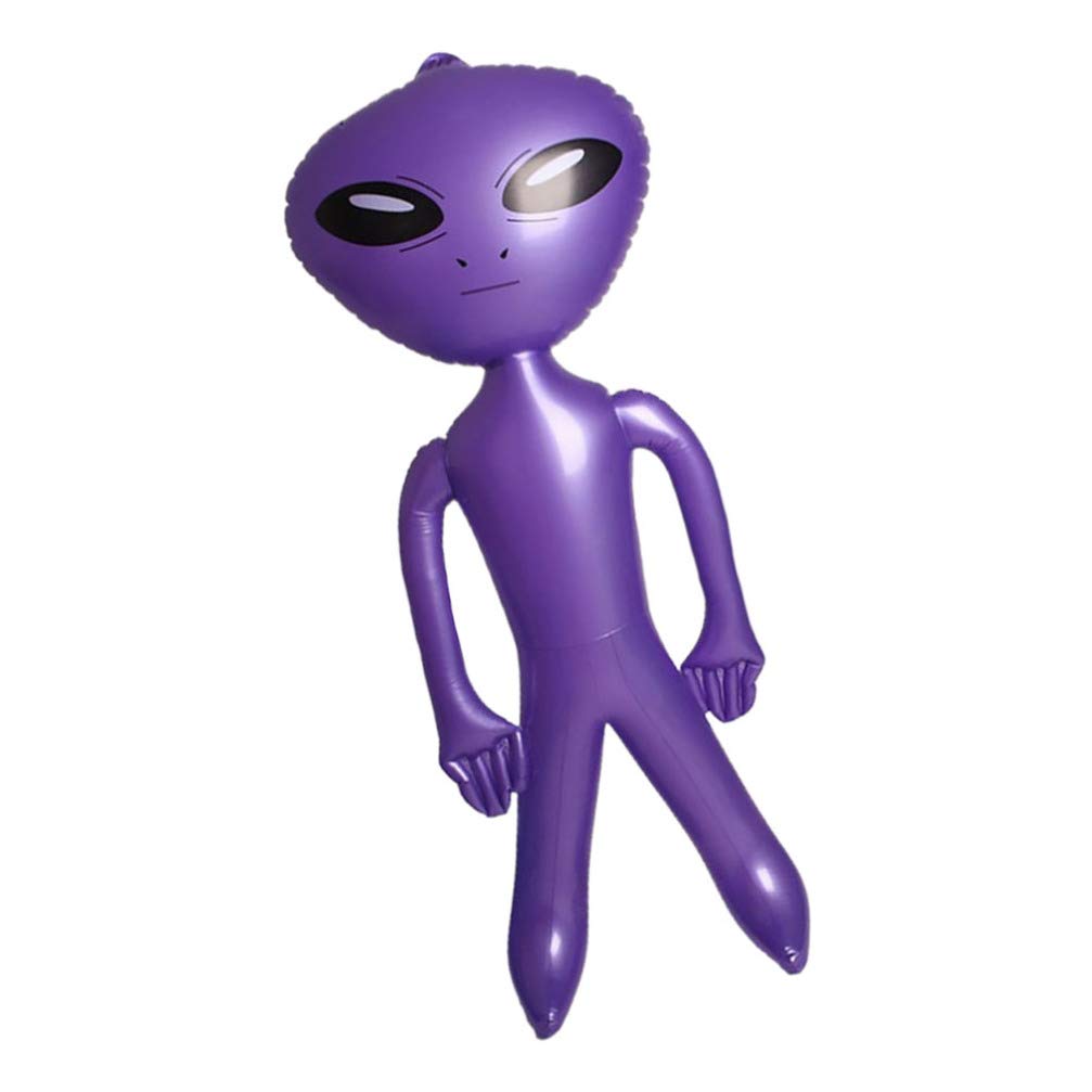 PRETYZOOM Alien Inflatable Balloon - Novelty Martian Party Decor, Funny Inflatable Alien Doll Prop for Halloween, Space Themed Birthday, Sci-Fi Events & Outdoor Decorations