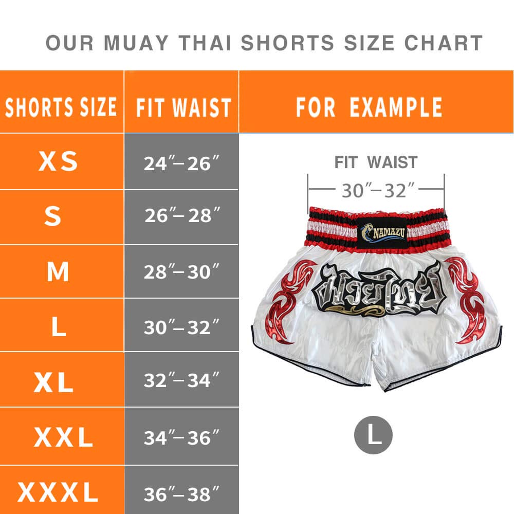 NAMAZU Muay Thai Shorts for Men & Women - Premium MMA, Boxing, Kickboxing Training Shorts | High-Performance Gym Wear for Combat Sports & Fitness Training