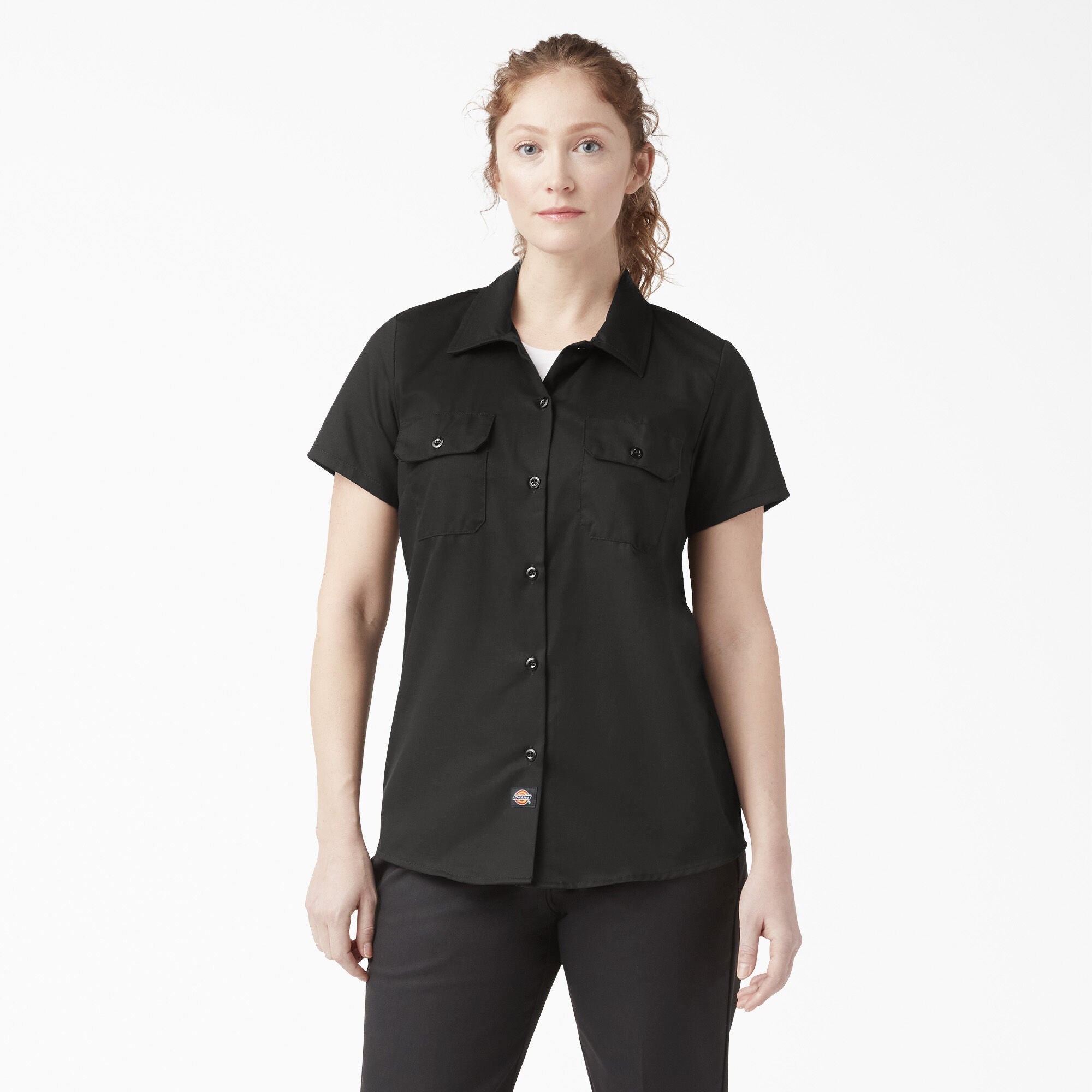 DICKIES Women's 574 Original Work Shirt - Durable Cotton Button-Up Shirt for Work & Casual Wear | Perfect for Construction, Farming & Outdoor Activities
