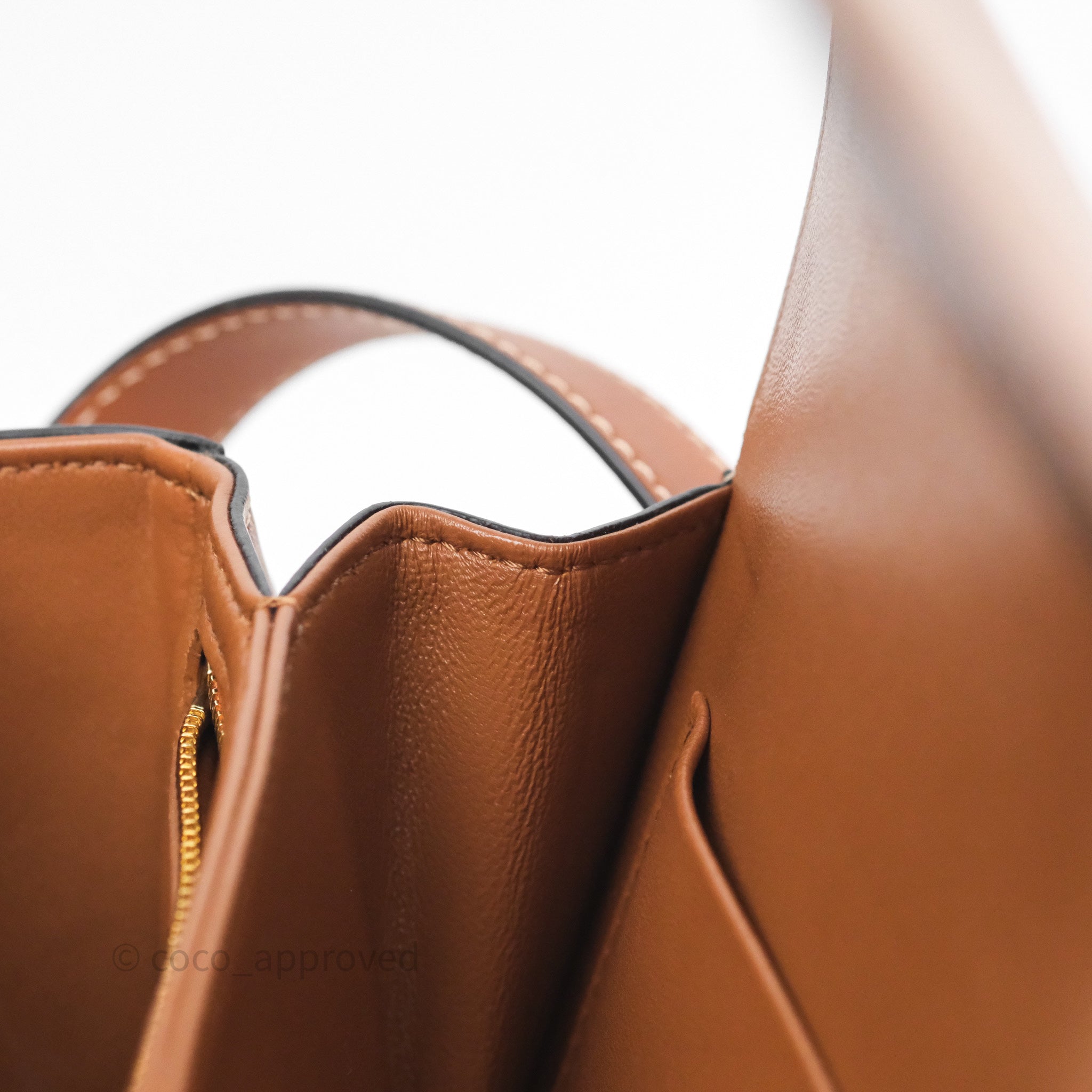 Celine Medium Triomphe Bag in Tan Natural Calfskin Leather - Luxury Crossbody Handbag for Women, Perfect for Work, Travel & Everyday Use