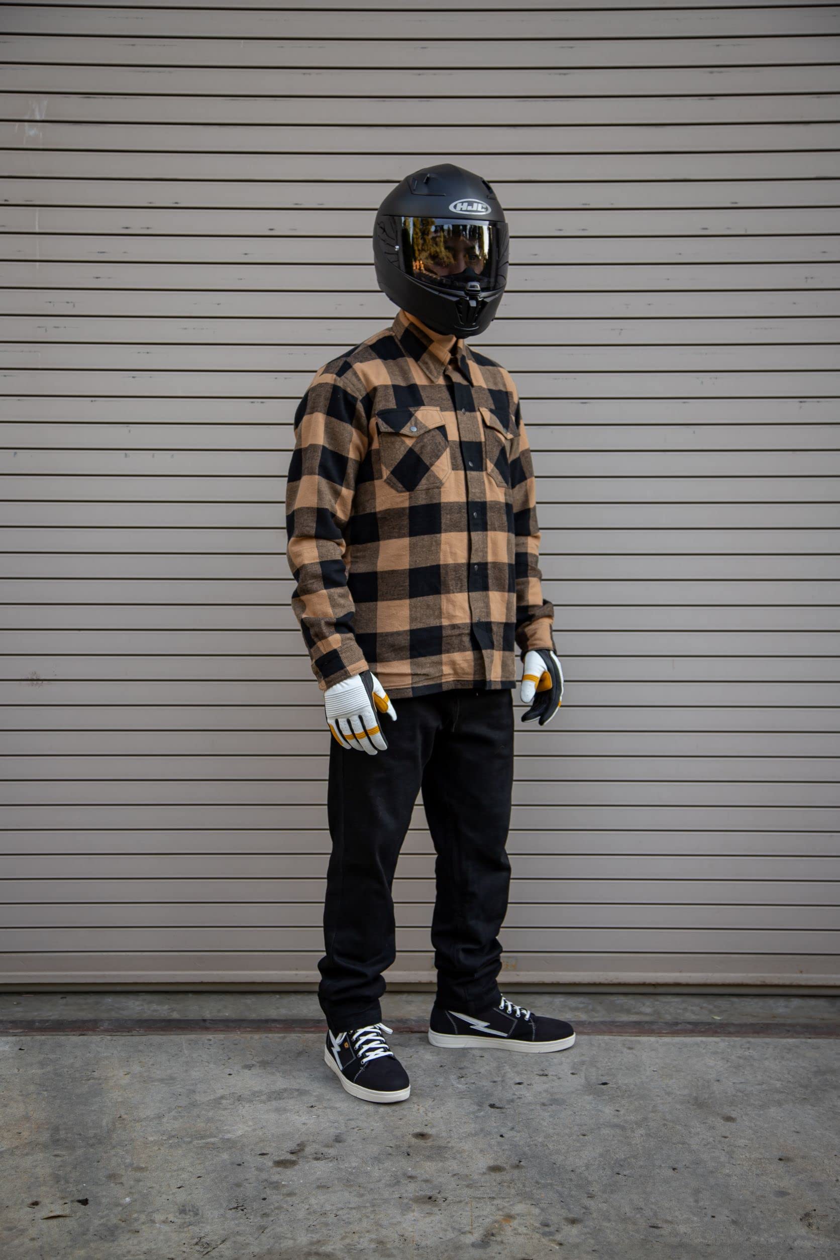 Cortech Bender CE Armor Motorcycle Flannel Shirt - Protective Riding Gear for Men | Street & Adventure Biking