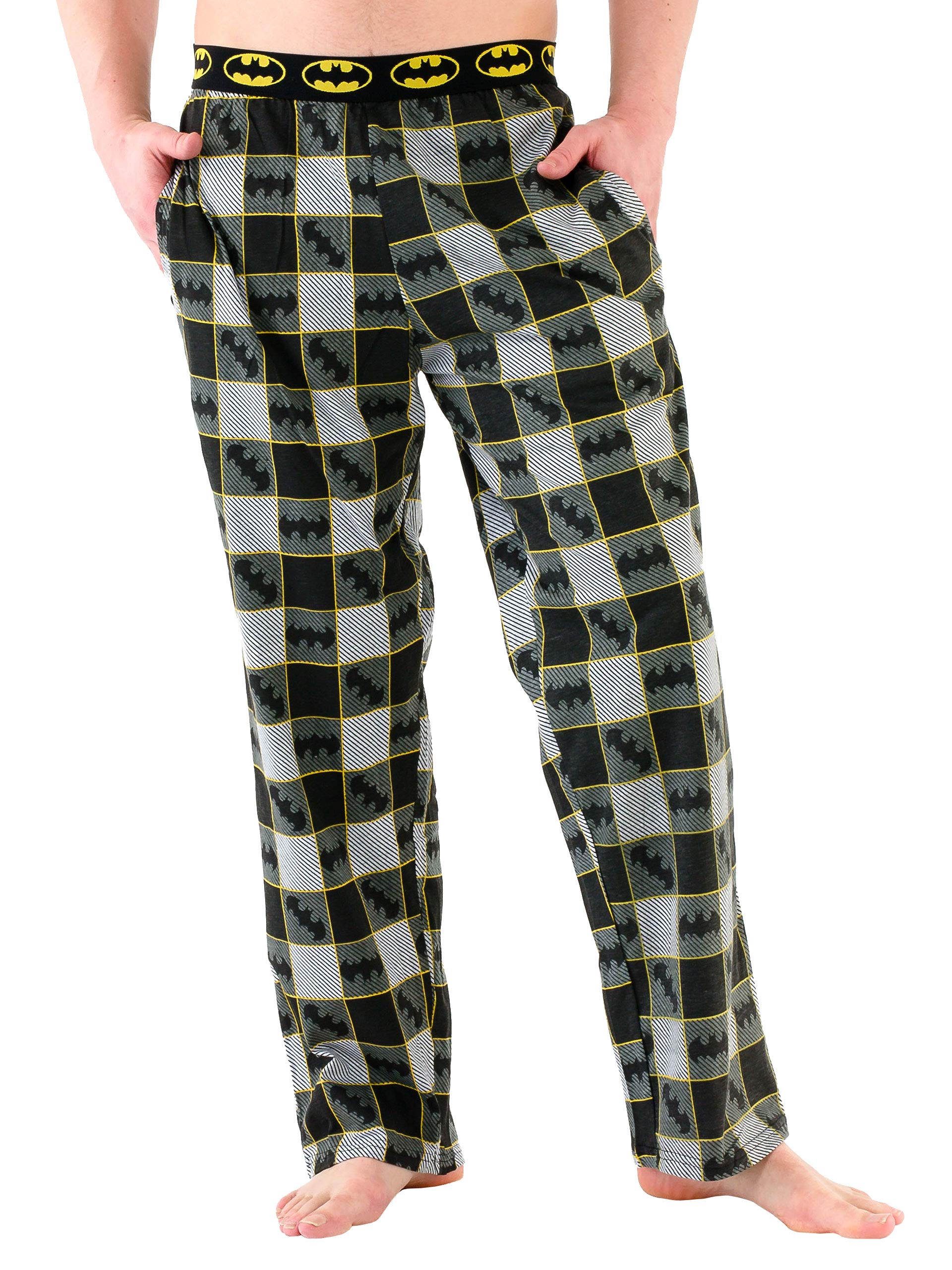 Batman Men's Lounge Pants - Superhero Sleepwear & Casual Pajama Bottoms for Relaxing at Home, Watching TV, or Gaming