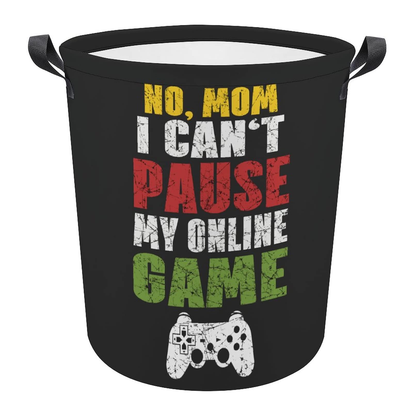 Vintage Gaming Lovers Laundry Hamper - Waterproof Foldable Collapsible Clothes Storage Bin for Bedroom, Office & Toy Organization - Perfect Gift for Gamers & Collectors - Space Saving Solution for Small Apartments & Travel - Great for Dorm Rooms, Game Rooms & Gift Baskets - Ideal for Gaming Themed Bedrooms, College Dorms, and Organized Closet Storage - Perfect for Laundry, Clothes Storage, and Gaming Room Decor - Use in Bedrooms, Closets, Game Rooms, Dorms, Apartments & Travel