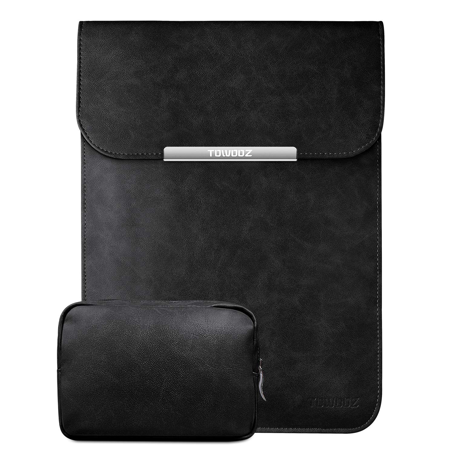 Premium MacBook Air 13 Inch Sleeve Case - Compatible with 2016-2022 MacBook Air 13-13.6 Inch (A2681) & MacBook Pro 13-13.3 Inch (M1/M2 Chip) - Waterproof Faux Suede Laptop Sleeve with Accessory Pouch - Perfect for Travel, Office & School Use