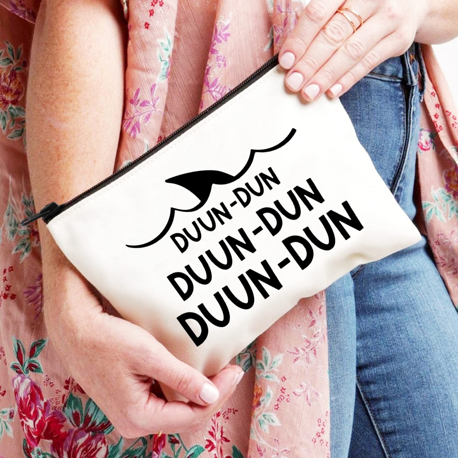 XYANFA Shark Makeup Bag - Waterproof Cosmetic Pouch for Women & Teens - Perfect Shark Lover Gift for Shark Week, Beach Trips & Travel Accessories (DUUN)