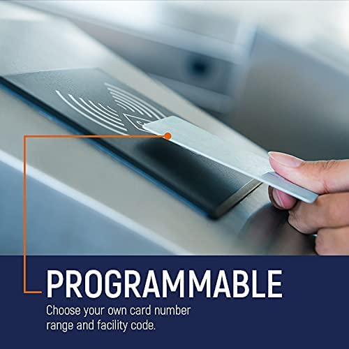 Custom Programmed CardAccess Prox Cards - 26 Bit H10301 Format, HID 1386 & ISOProx II Compatible (25 Pack) for Secure Access Control in Offices, Hotels, and Gated Communities