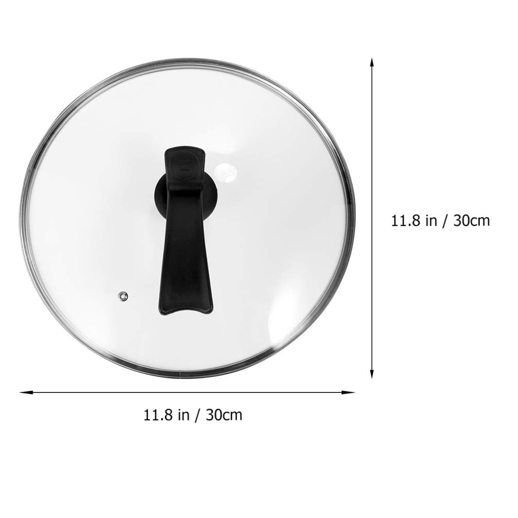 DOITOOL 1-Piece Tempered Glass Pot Cover with Ergonomic Standing Handle - Universal Round Cookware Lid for Stovetop, Saucepan & Stockpot - Perfect for Cooking, Simmering & Food Storage
