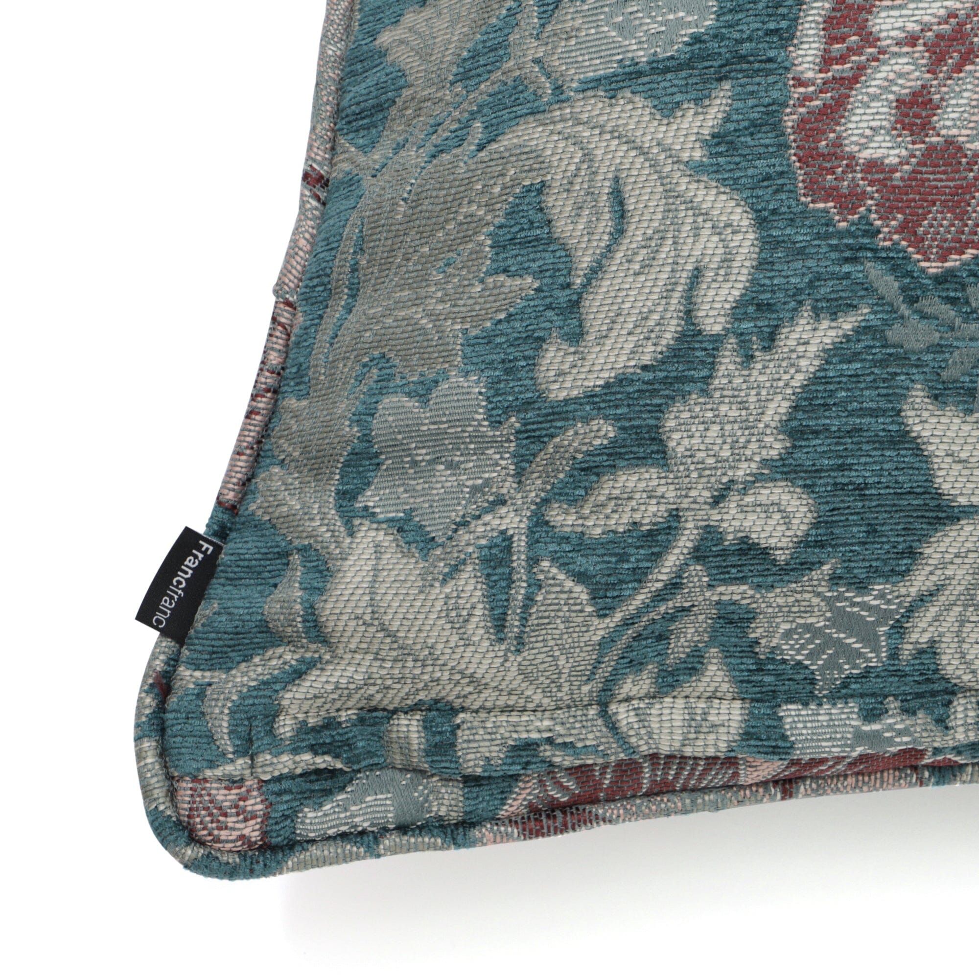 JQ Floral Cushion Cover 18x18 Inches Green - Soft Decorative Pillow Case for Sofa, Bed, Living Room & Home Decor