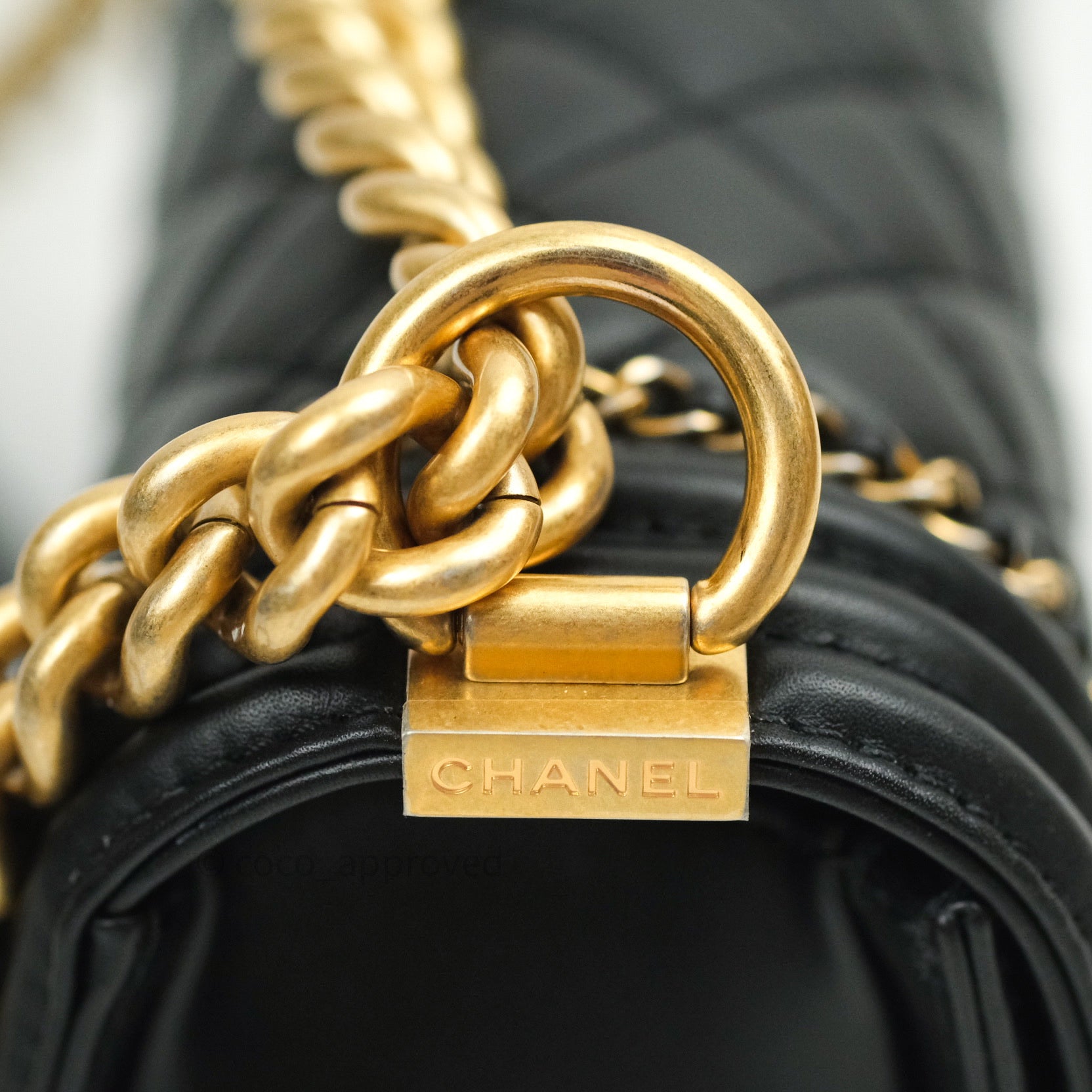 Chanel Boy Quilted Medium Black Calfskin Gold Hardware 20C Bag - Luxury Designer Handbag for Women | Perfect for Evening Events, Parties & Fashion Outfits