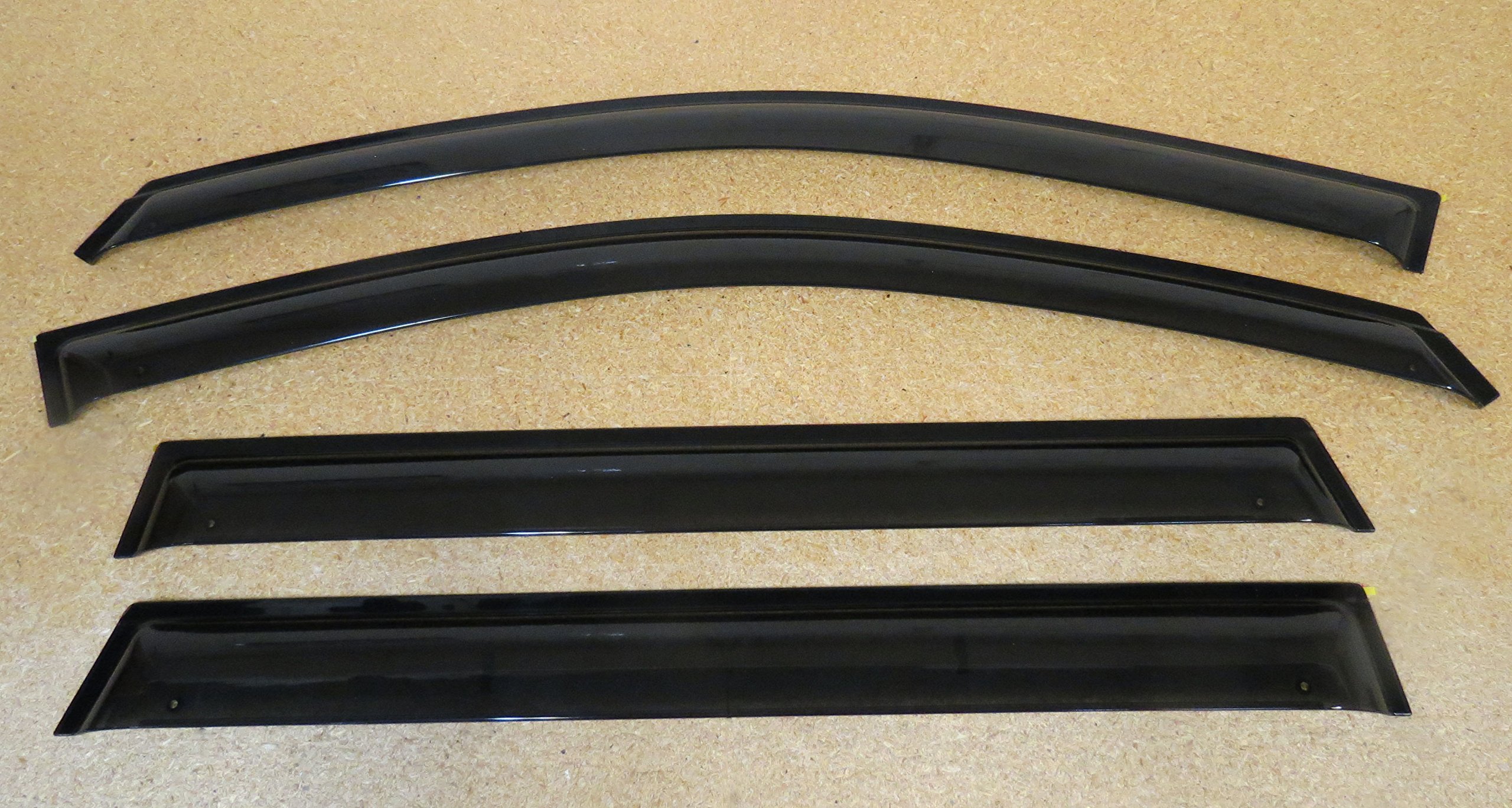 Jeep Cherokee Side Window Air Deflectors - Mopar OEM Replacement Parts - Reduce Wind Noise & Rain Protection for Jeep Cherokee 2014-2023 Models - Perfect for Highway Driving & Outdoor Adventures