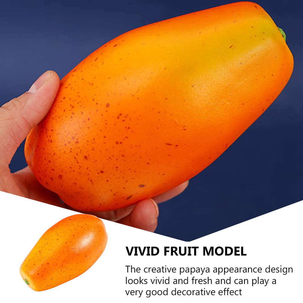 KESYOO Artificial Pawpaw Fruit - Realistic Fake Fruit Decor for Home Kitchen, Dining Table Centerpiece, Party & Wedding Decoration