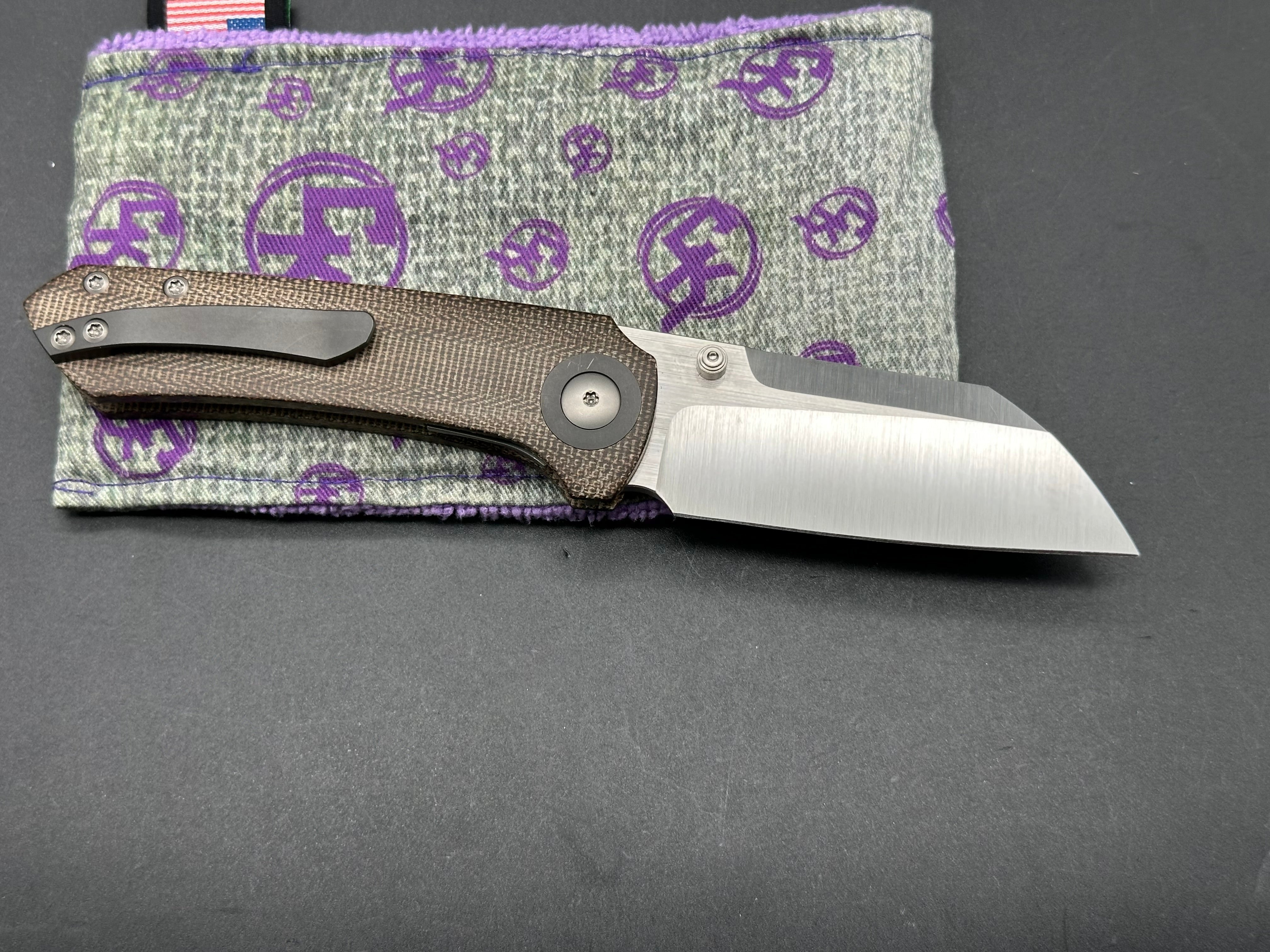 CK Maverick Red Micarta Pocket Knife - High-Quality EDC Folding Knife for Camping, Hiking & Outdoor Adventures