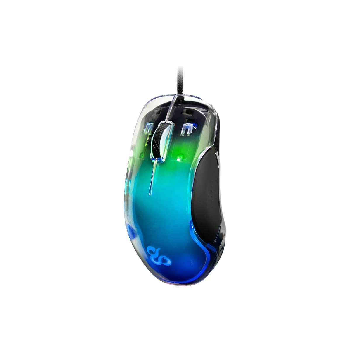 Newskill Lycan Transparent RGB Gaming Mouse - 16000DPI High Precision, Ergonomic Design for PC & Mac - Perfect for FPS, MOBA & eSports Gaming