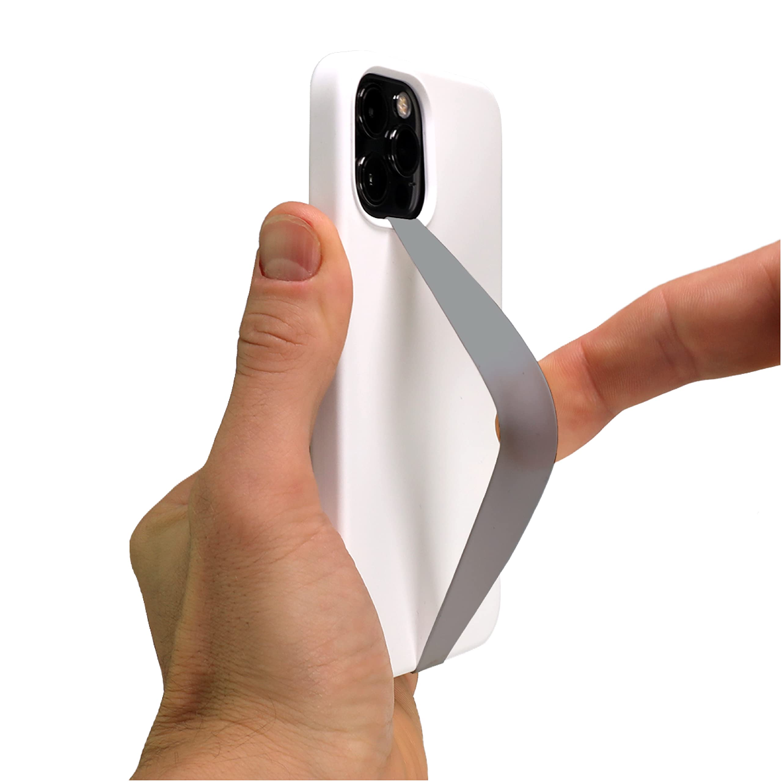 **Silicone Stretch Elastic Phone Strap - Secure Phone Holder & Grip for Hands | Small, Lightweight & Discreet | Perfect for Running, Travel & Everyday Use**