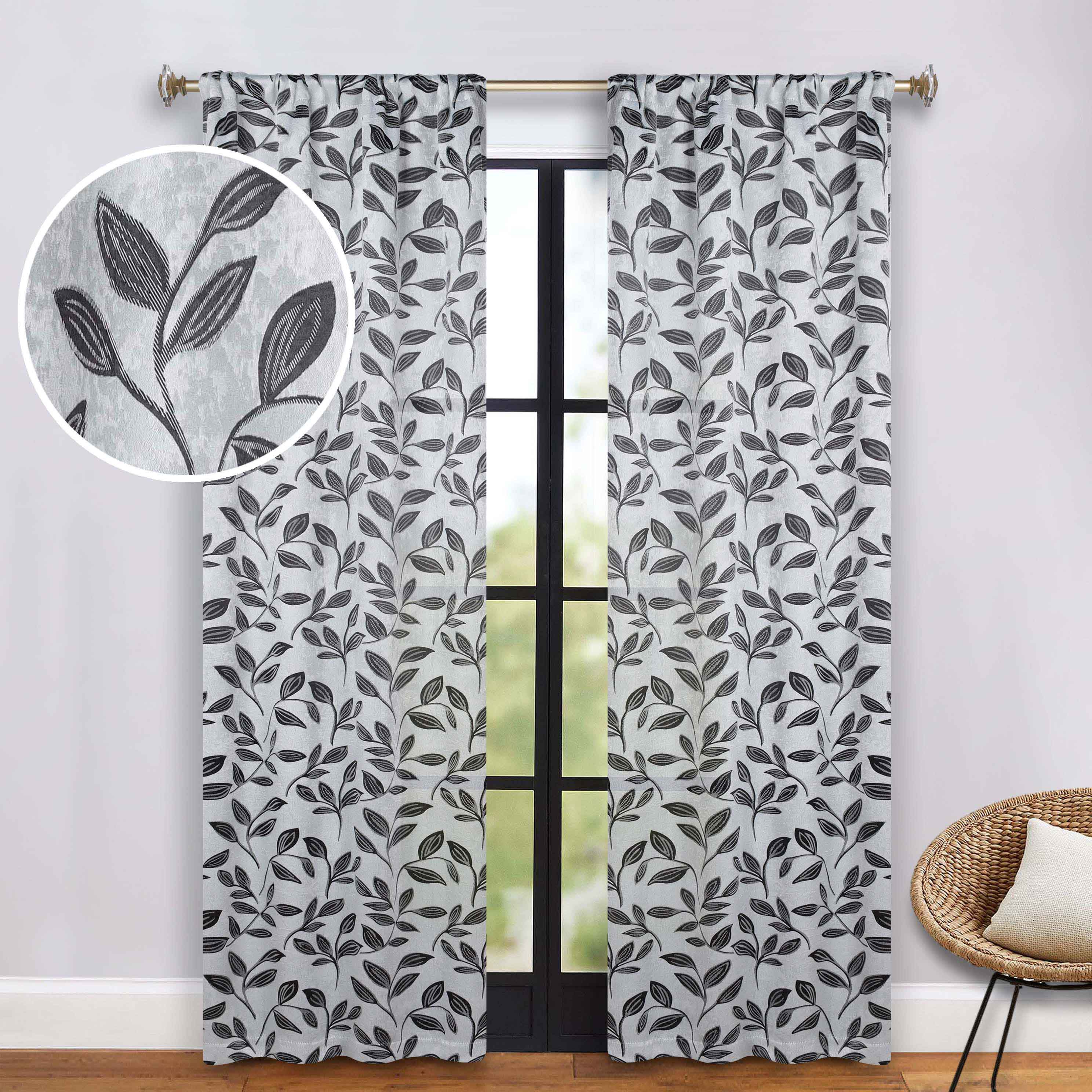 Blackout Curtains with Rod Pocket - Set of 2 Panels for Complete Room Darkening | Perfect for Bedrooms, Nurseries & Home Theater Light Blocking