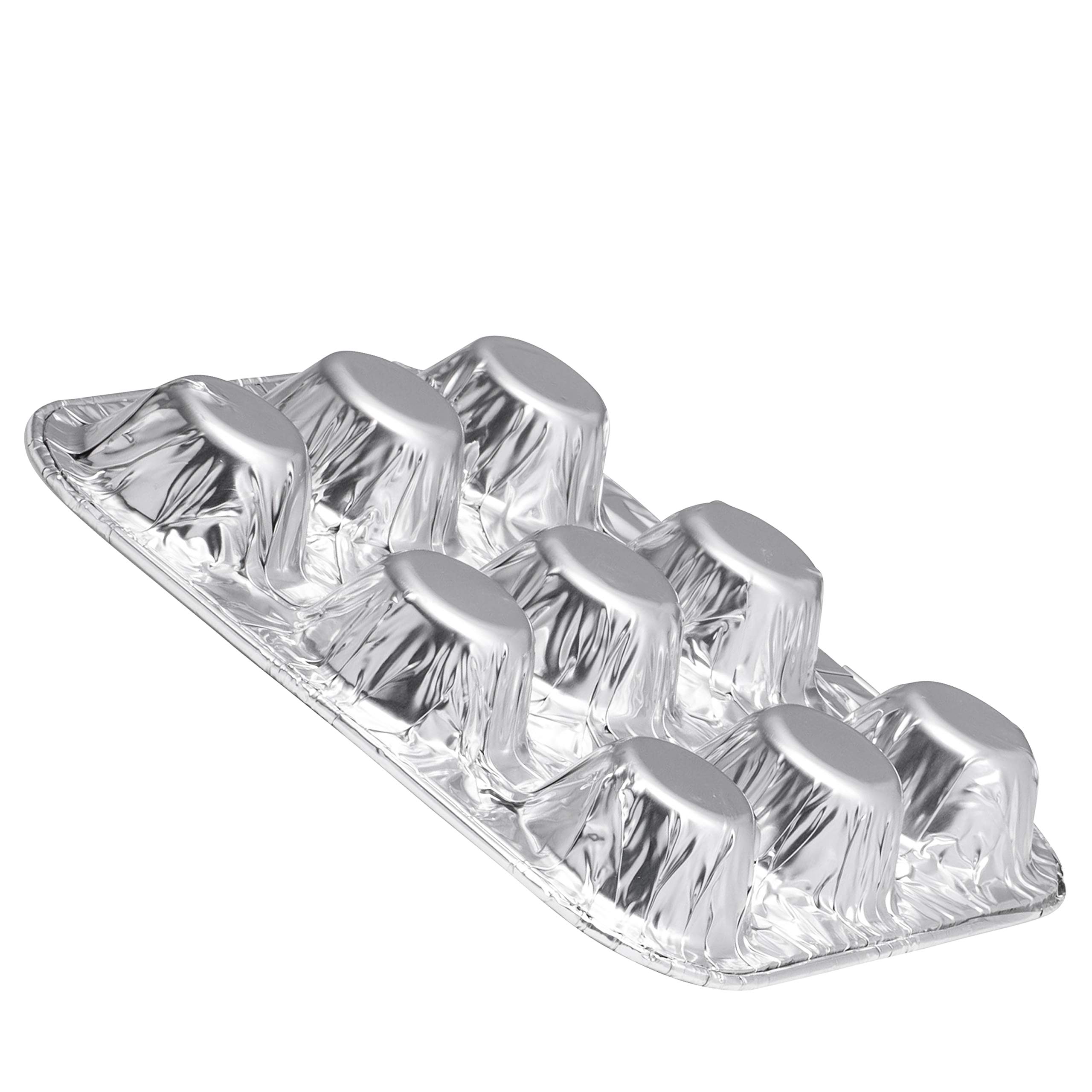 9-Cavity Mini Cupcake and Muffin Baking Pans - 100 Pack Disposable Aluminum Trays for Perfect Mini Desserts | Ideal for Weddings, Birthday Parties, Baby Showers & Holiday Gatherings | Great for Home Baking, Catering & Commercial Use