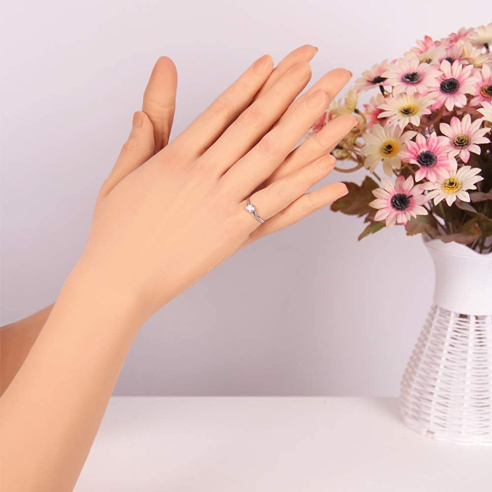 Realistic Silicone Gloves - Soft Fake Female Hands with Half Arm for Crossdressers, Transgender & Drag Queens | Perfect for Cosplay, Halloween & Performance Costumes