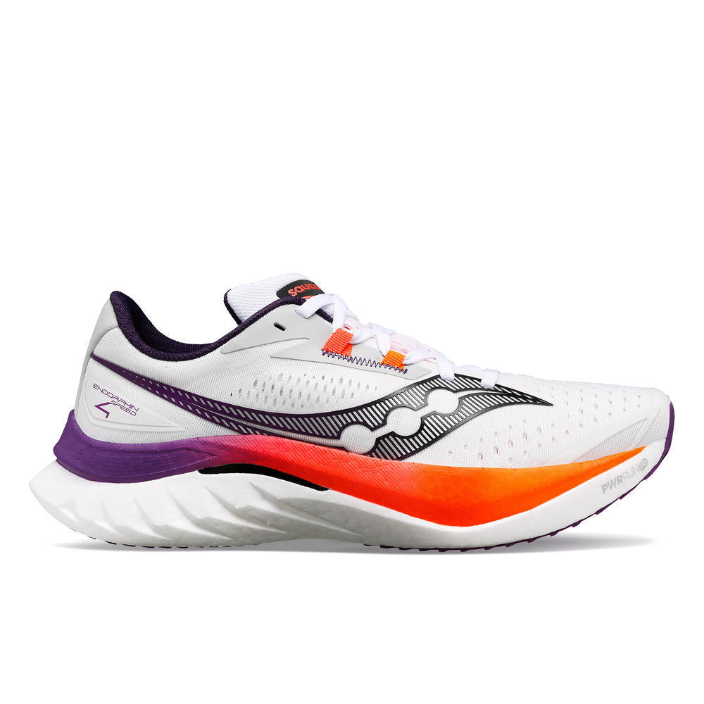 Men's Saucony Endorphin Speed 4 Running Shoes - Lightweight Cushioned Road Racing Sneakers for Marathon Training & Long Distance Running