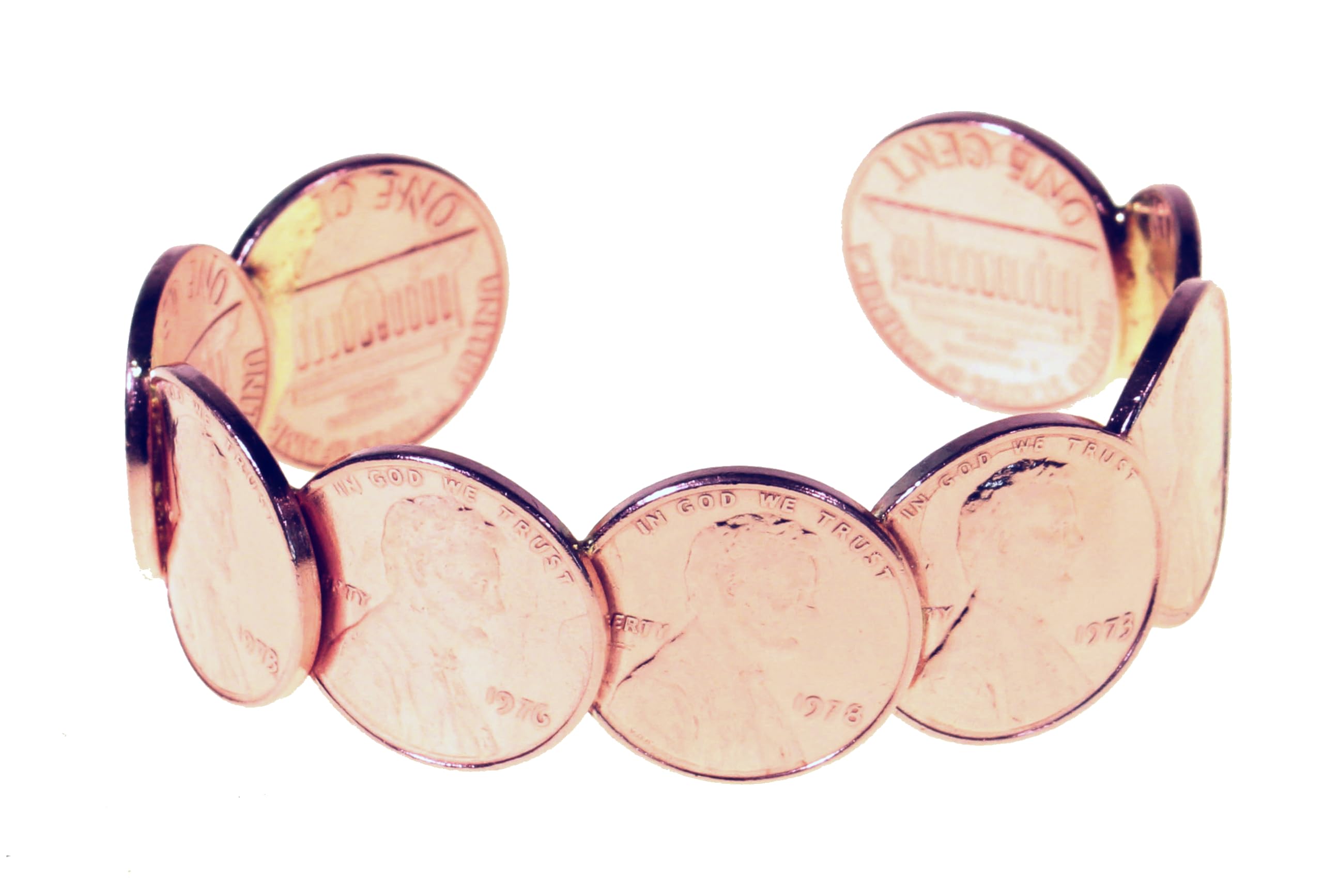 Vintage Copper Penny Bracelet for Women - Handmade Coin Jewelry for Boho & Hippie Style - Perfect for Layering & Everyday Wear