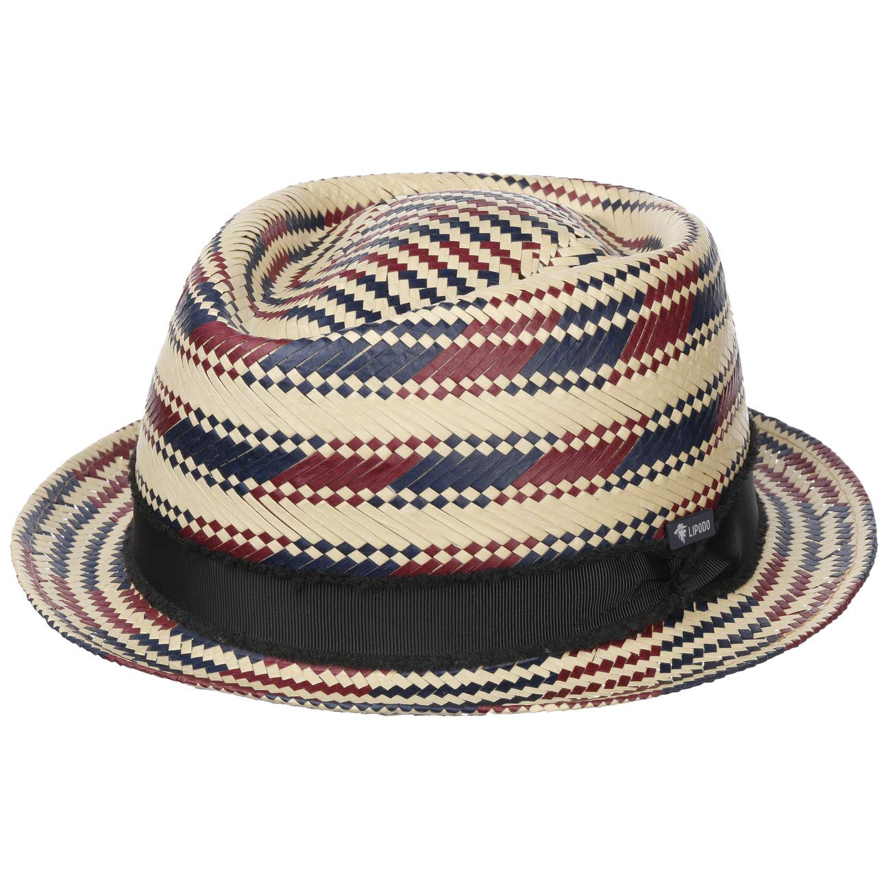 LIPODO Berdasco Pork Pie Straw Hat for Women & Men - Italian-Made Sun Hat with Grosgrain Ribbon for Beach, Spring & Summer | Perfect for Outdoor Activities, Vacations & Fashion Accessories