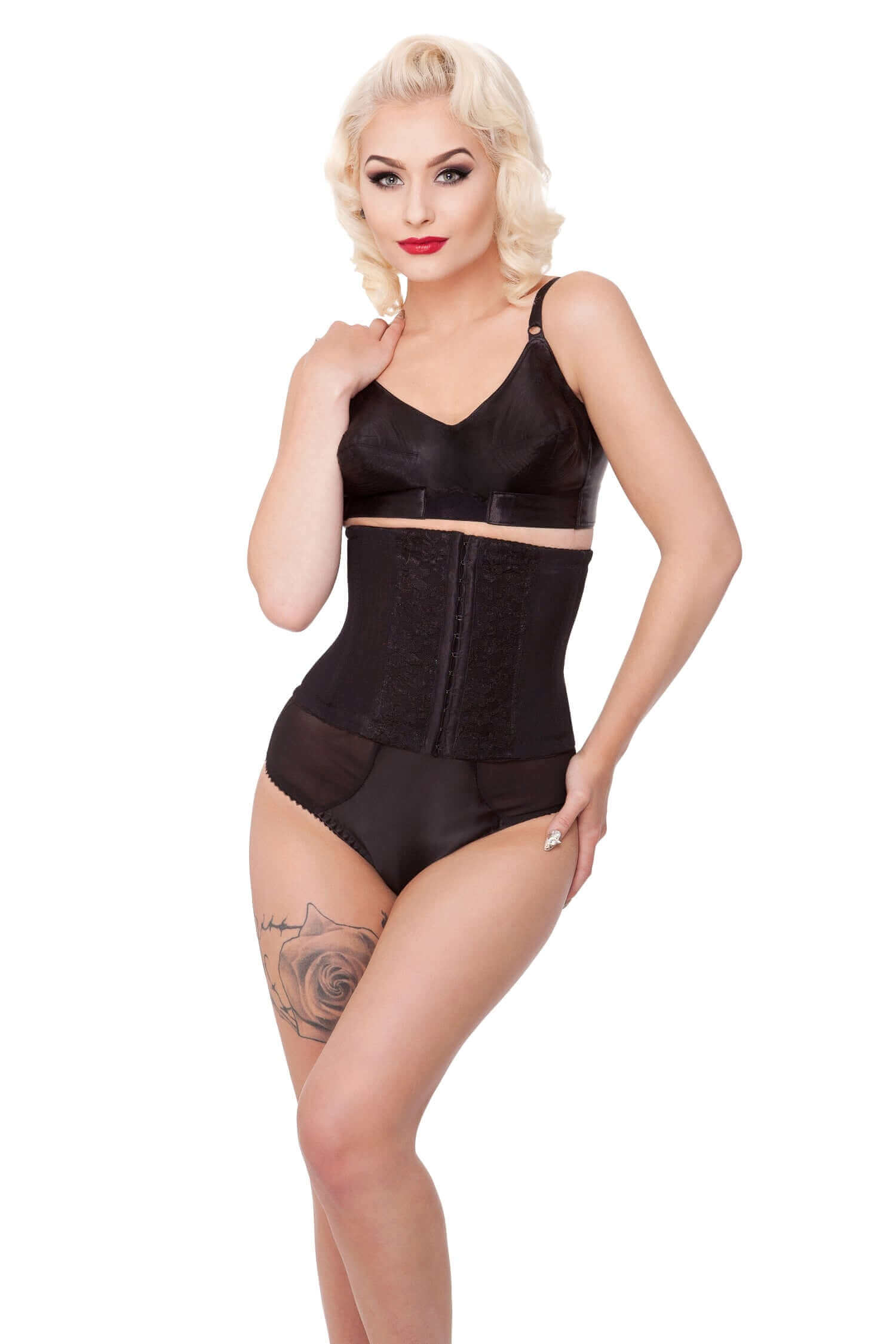 Court Royal Powerful L'amour Waist Cincher Corset with Lace Trim - Slimming Shapewear for Women, Perfect for Evening Dresses, Wedding & Special Occasions