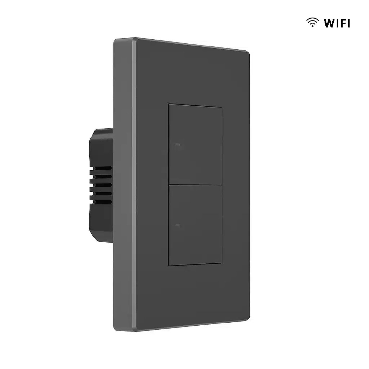 Sonoff SwitchMan M5 Smart WiFi Wall Switch - 2 Channels, Gray - Remote Control for Home Automation & Smart Lighting