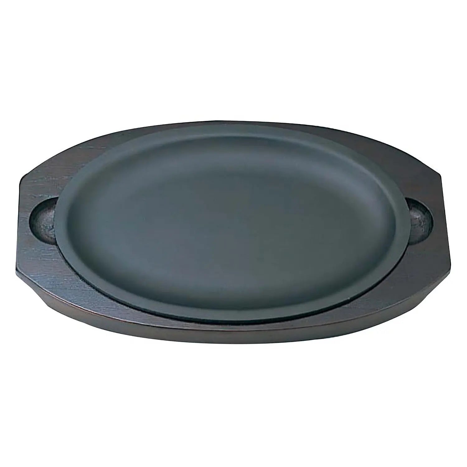 Premium Ikeda 3-Ply Stainless Steel Oval Sizzler Platter - Restaurant-Grade Serving Dish for Fajitas, Steak & Sizzling Hot Meals - Perfect for Home Dining & Professional Catering