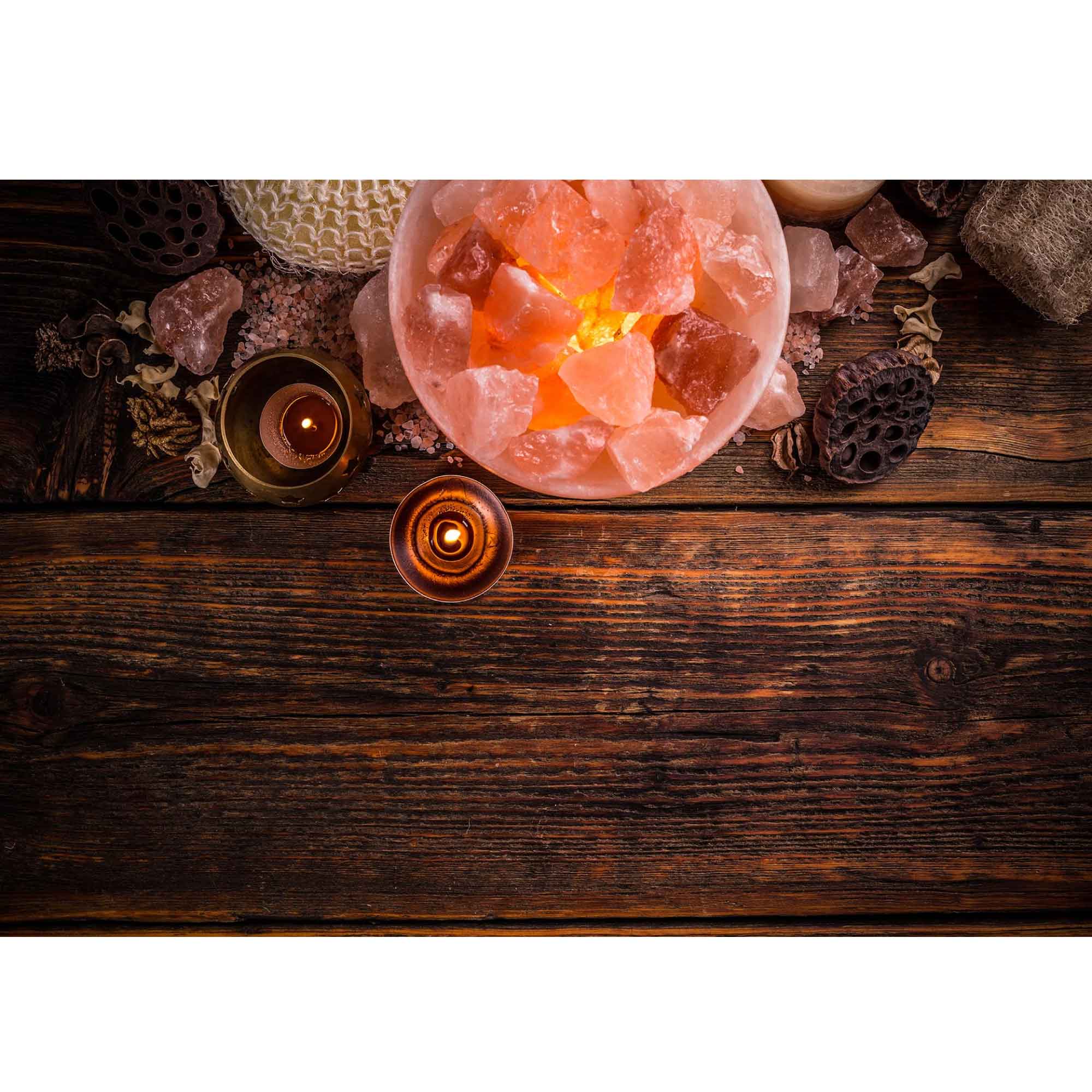 12V 12W Himalayan Pink Salt Lamp - Hand Carved Natural Rock Crystal Night Light with On/Off Switch | Perfect for Bedroom, Yoga Room, Meditation & Relaxation Therapy