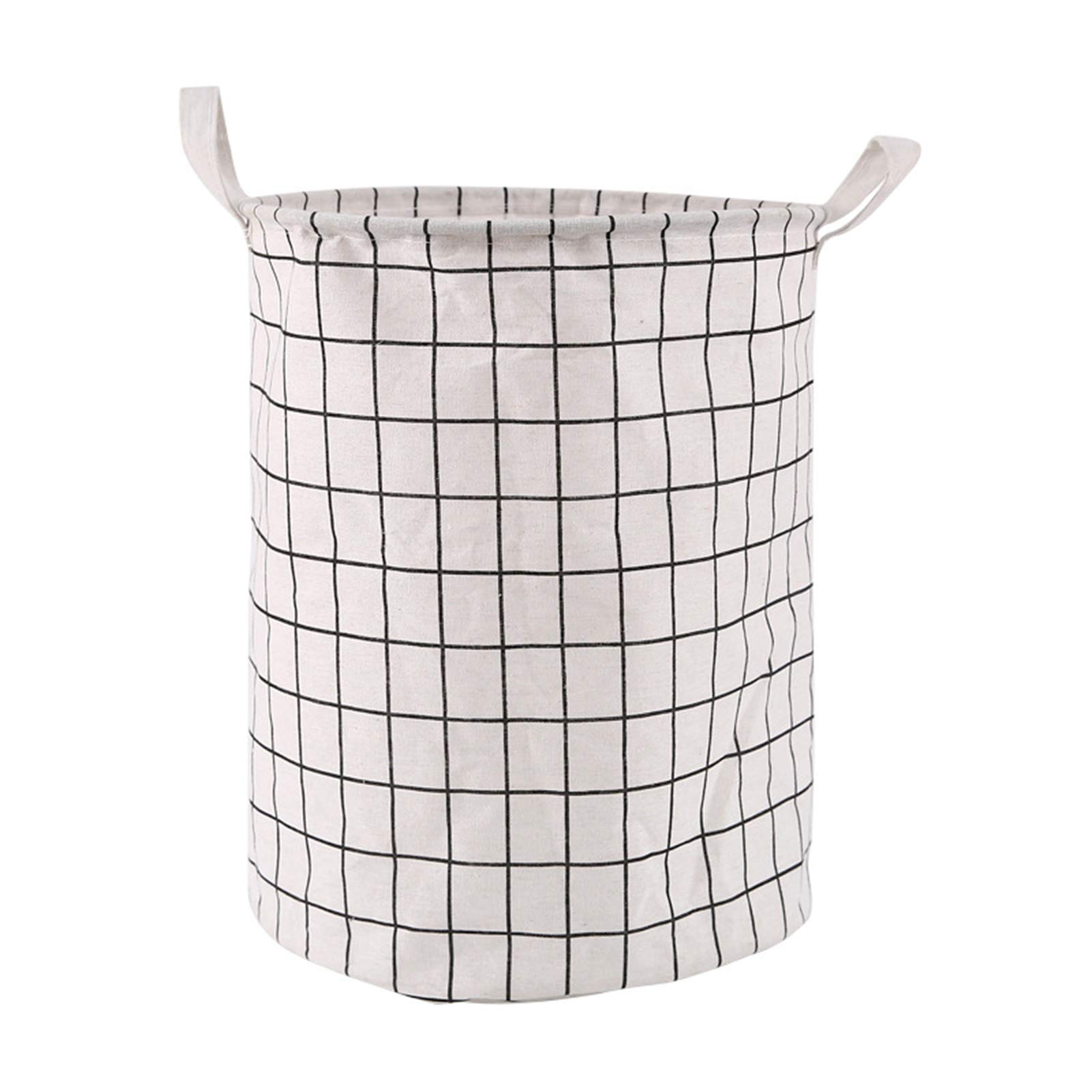 Nordic Style White Laundry Basket - Foldable Dirty Clothes Storage Organizer for Bedroom, Bathroom & Laundry Room - Perfect for Home Organization and Clothes Storage