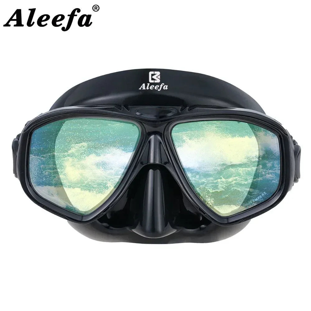 Aleefa Unisex Anti-Fog Swim Goggles with Tempered Glass Lens for Hyperopia - Perfect for Swimming, Snorkeling & Water Sports