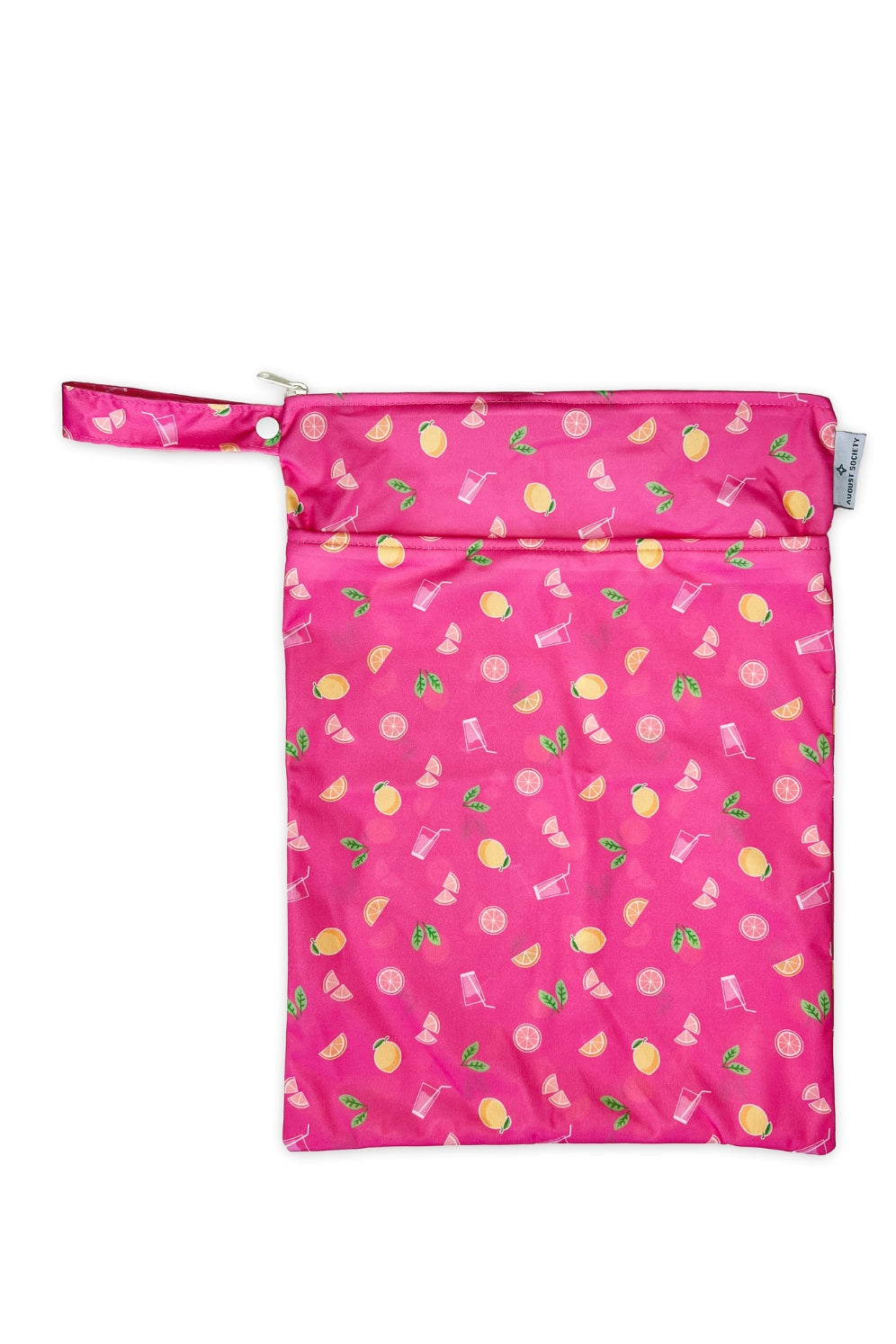 Medium Wet Bag for Swimsuits & Clothes - Waterproof & Reusable Lemonade Print - Perfect for Pool, Beach, Gym & Travel Accessories