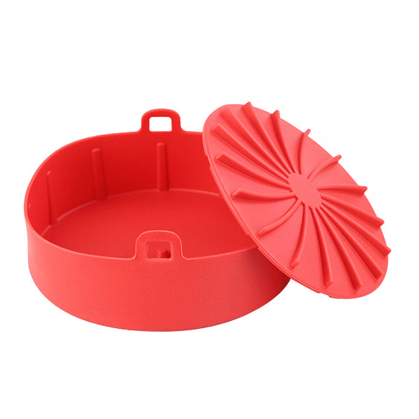 **Non-Toxic Silicone Air Fryer Pot - Safe Oven Accessories for Healthy Cooking | Reusable & Dishwasher Safe Alternative to Parchment Paper | Easy Cleaning Basket Liner for Air Fryers - Perfect for Roasting, Baking & Frying**
